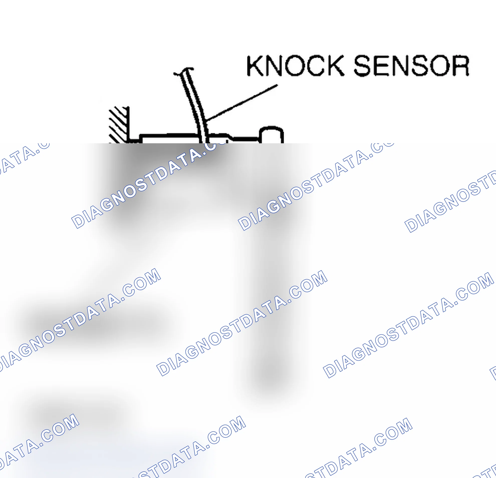 Scheme 12: << A >> KNOCK SENSOR REMOVAL