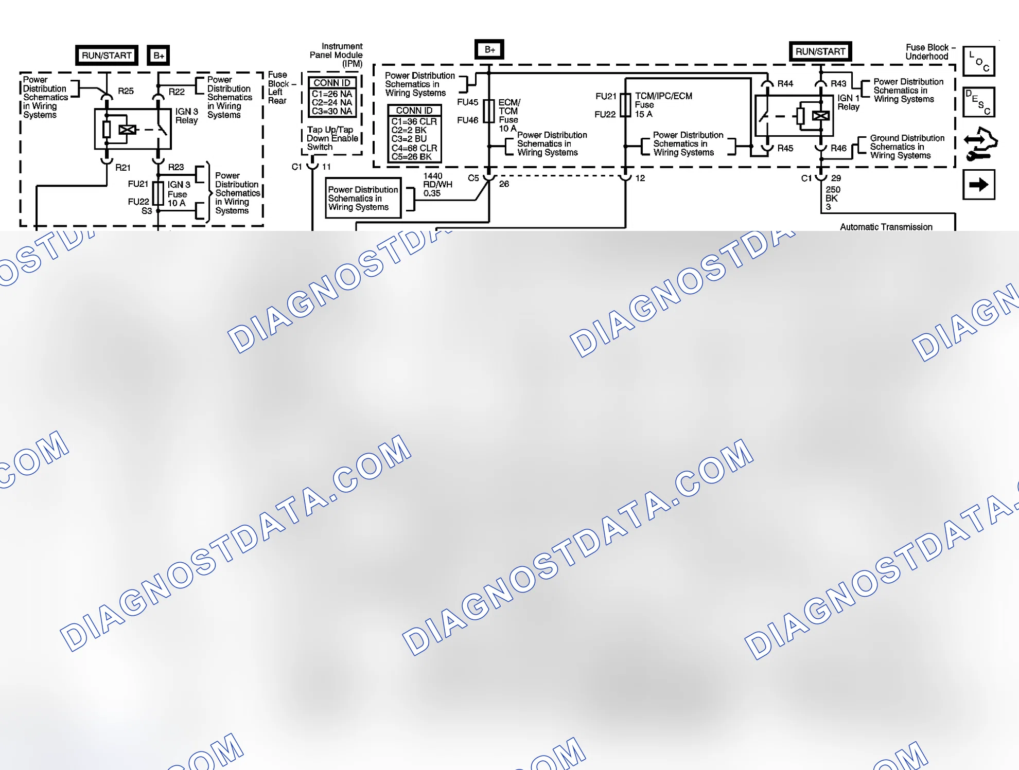 Scheme 3: Automatic Transmission Controls Schematics
