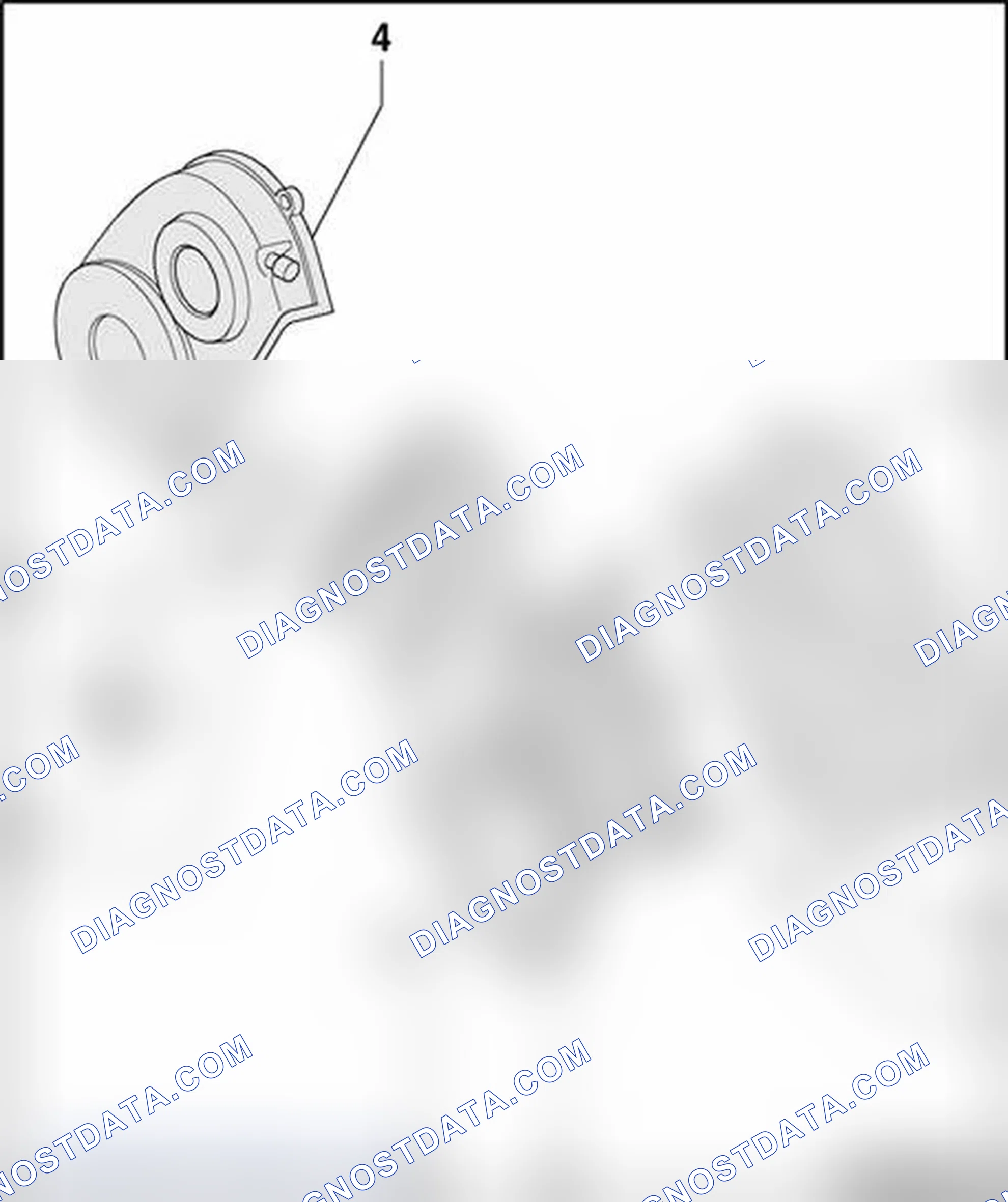 Scheme 190: Toothed belt cover, removing and installing