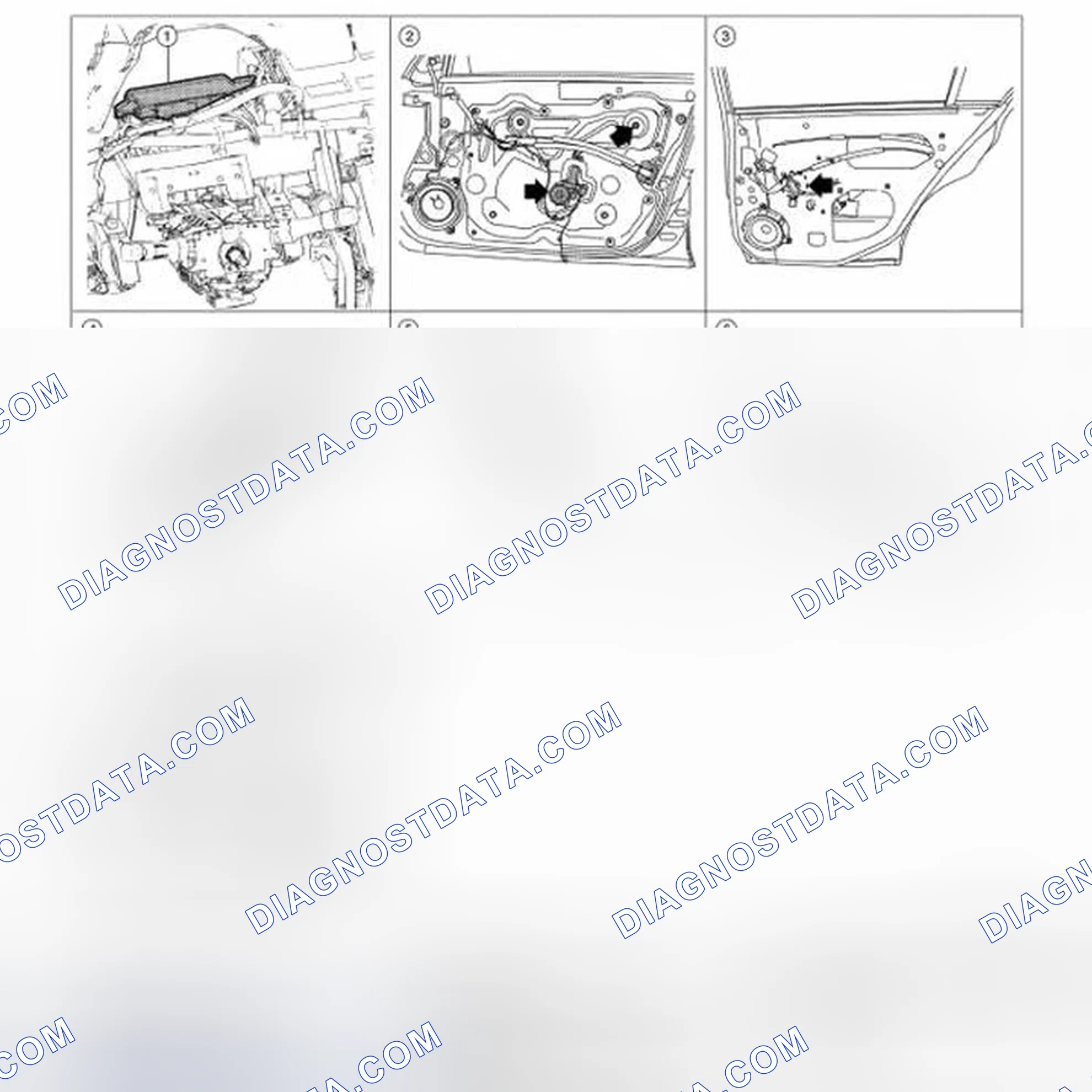 Scheme 2: Identifying Power Window System Component Parts Location