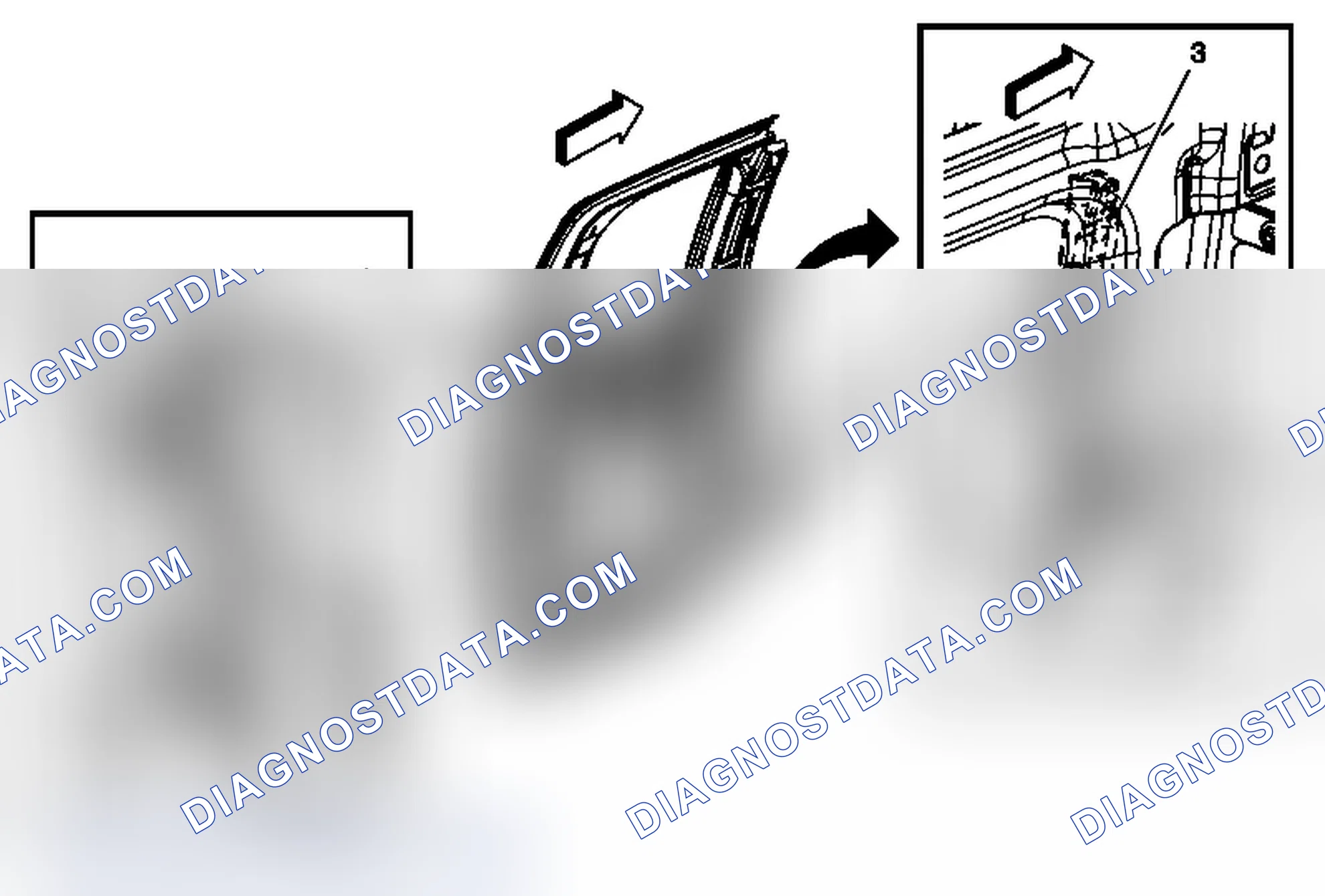 Scheme 31: Rear Side Door Window Weatherstrip Replacement (Extended Cab)