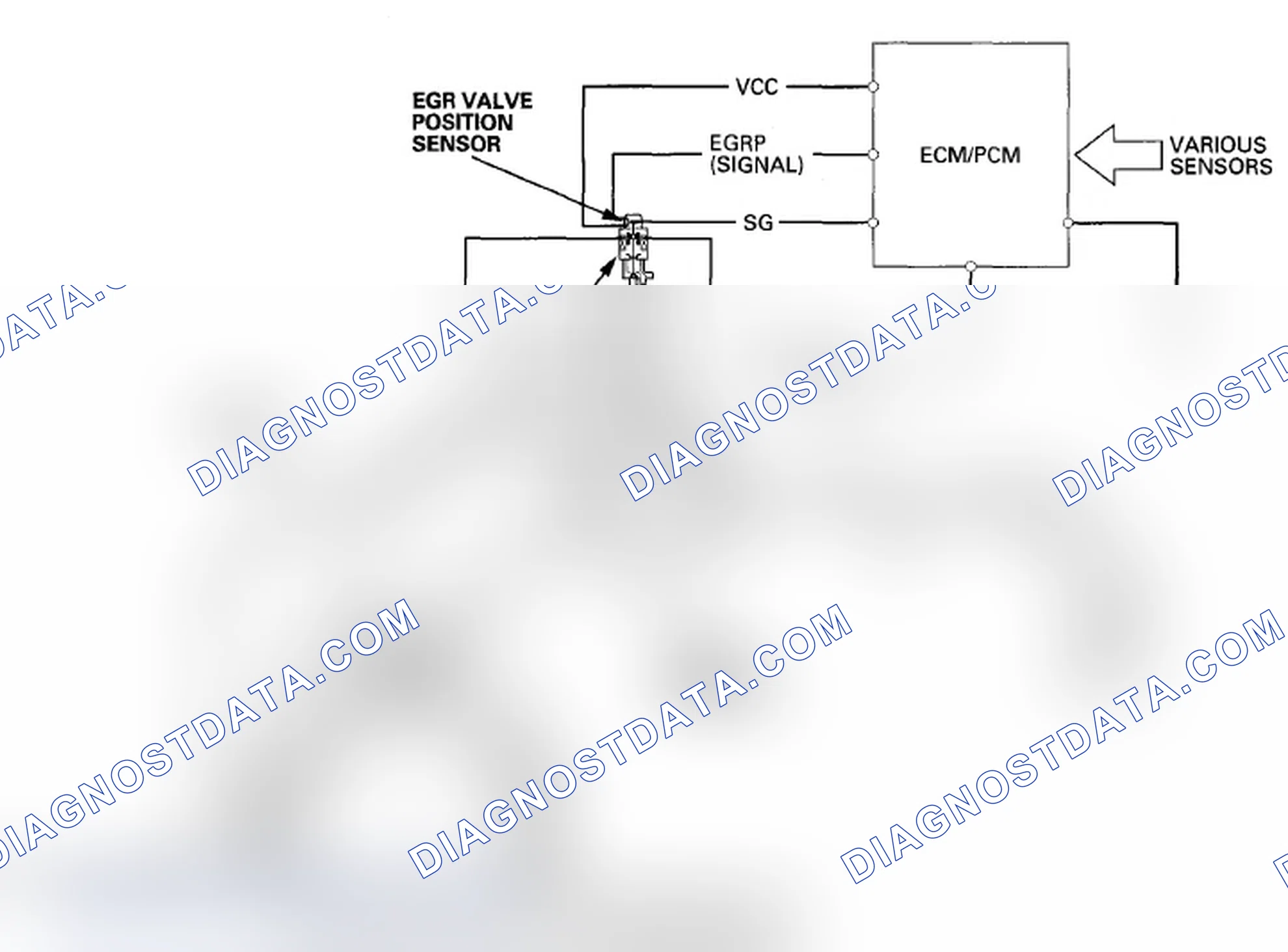 Scheme 164: Exhaust Gas Recirculation (EGR) System Diagram
