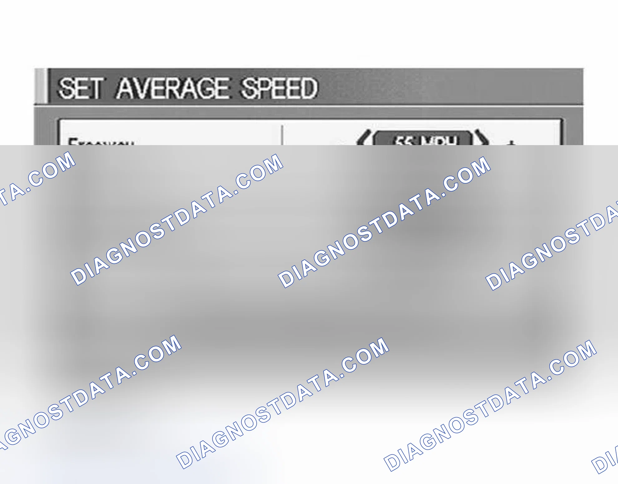 Scheme 247: "SET AVERAGE SPEED" MODE