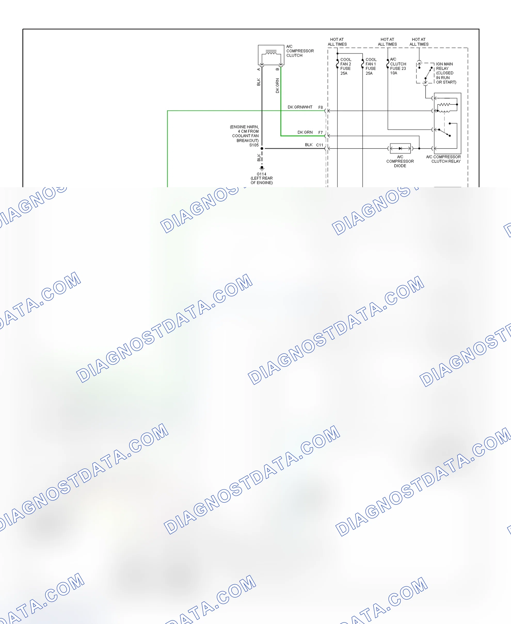 Scheme 16: Automatic A/C-Heater System Wiring Diagram (Intrigue - 2 Of 2)