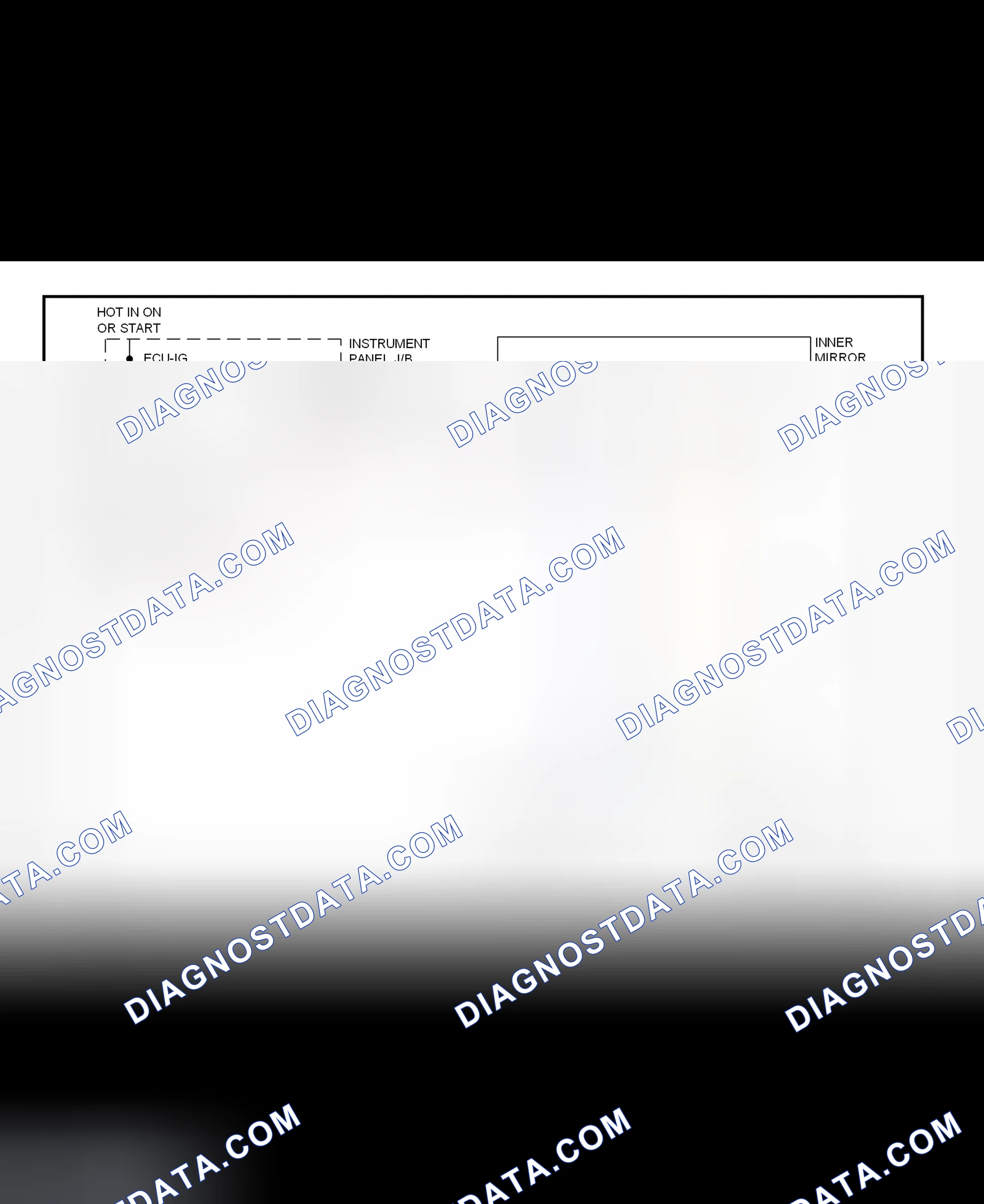 Scheme 3: Power Mirror System Wiring Diagram (ES300 - Automatic Day/Night Mirrors)