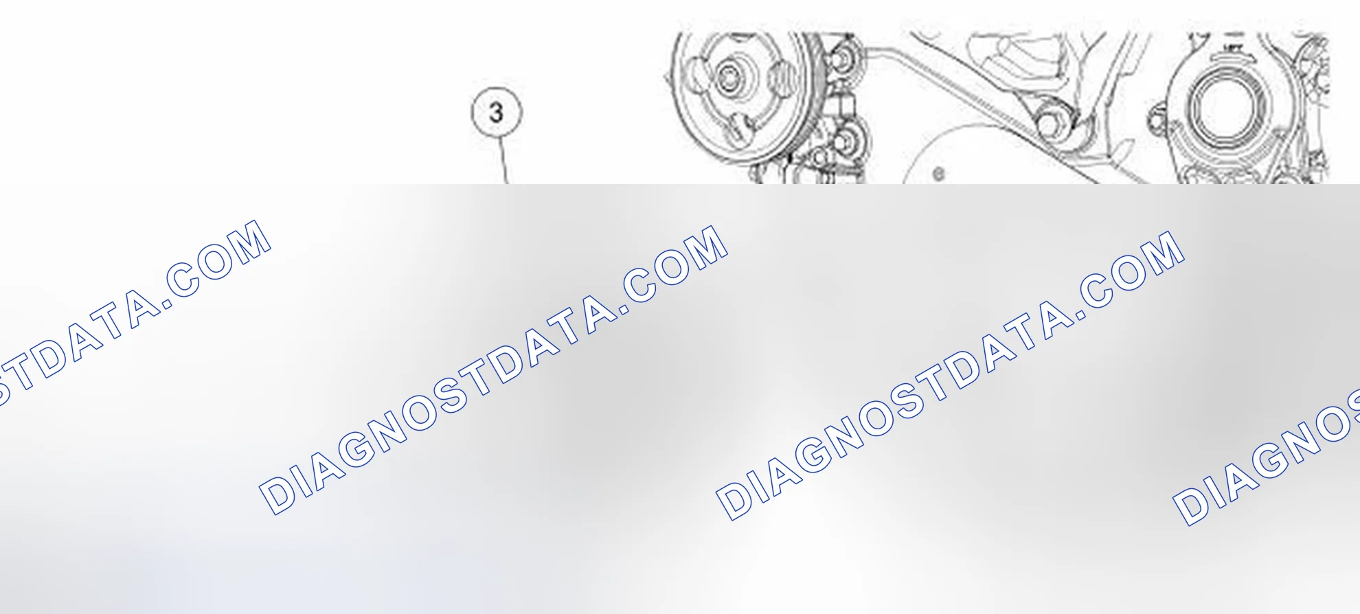 Scheme 8: Lower End Components - Exploded View, Crankshaft Pulley and Crankshaft Front Seal