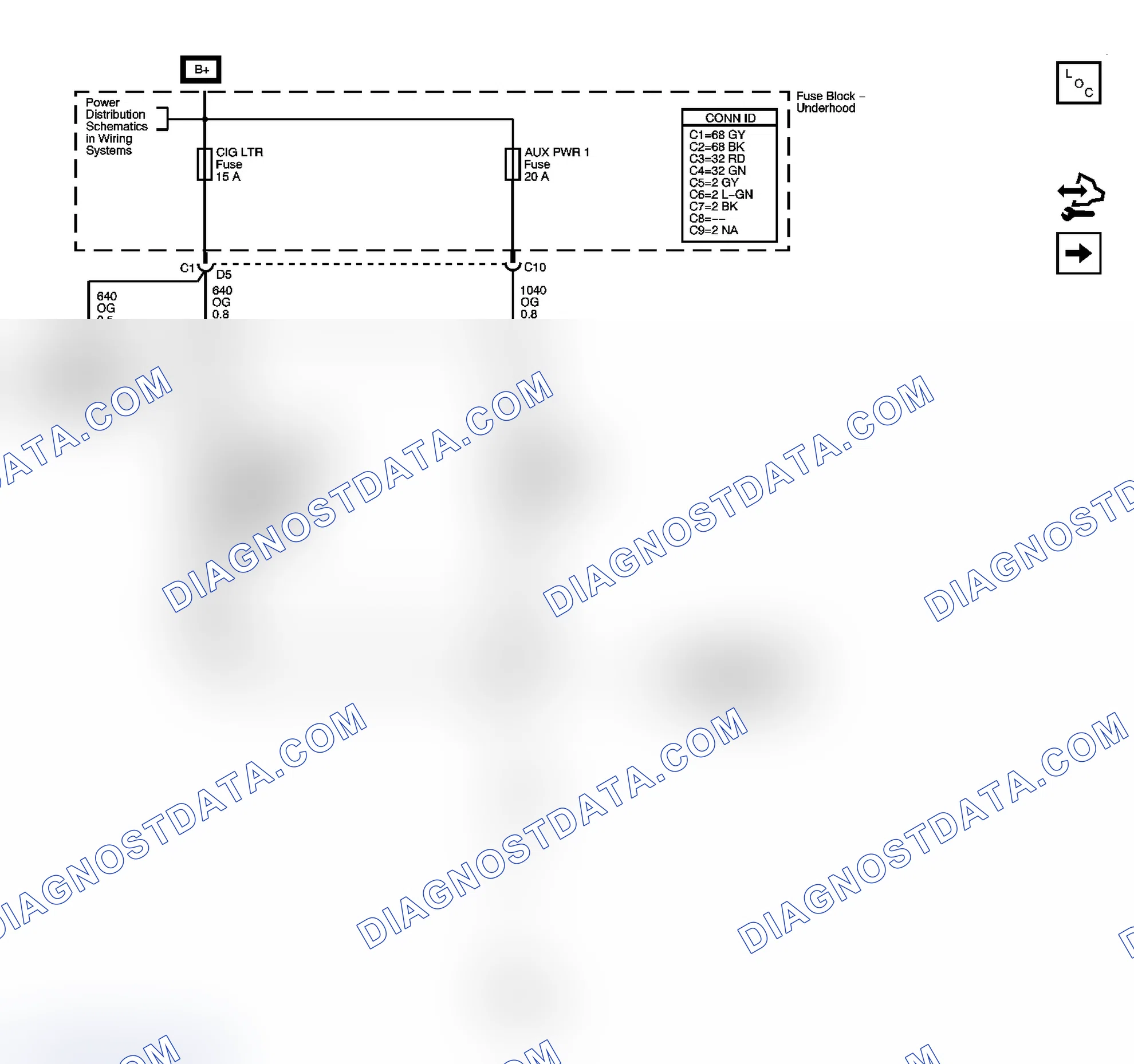 Scheme 180: Cigar Lighter/Auxiliary Outlets Schematics