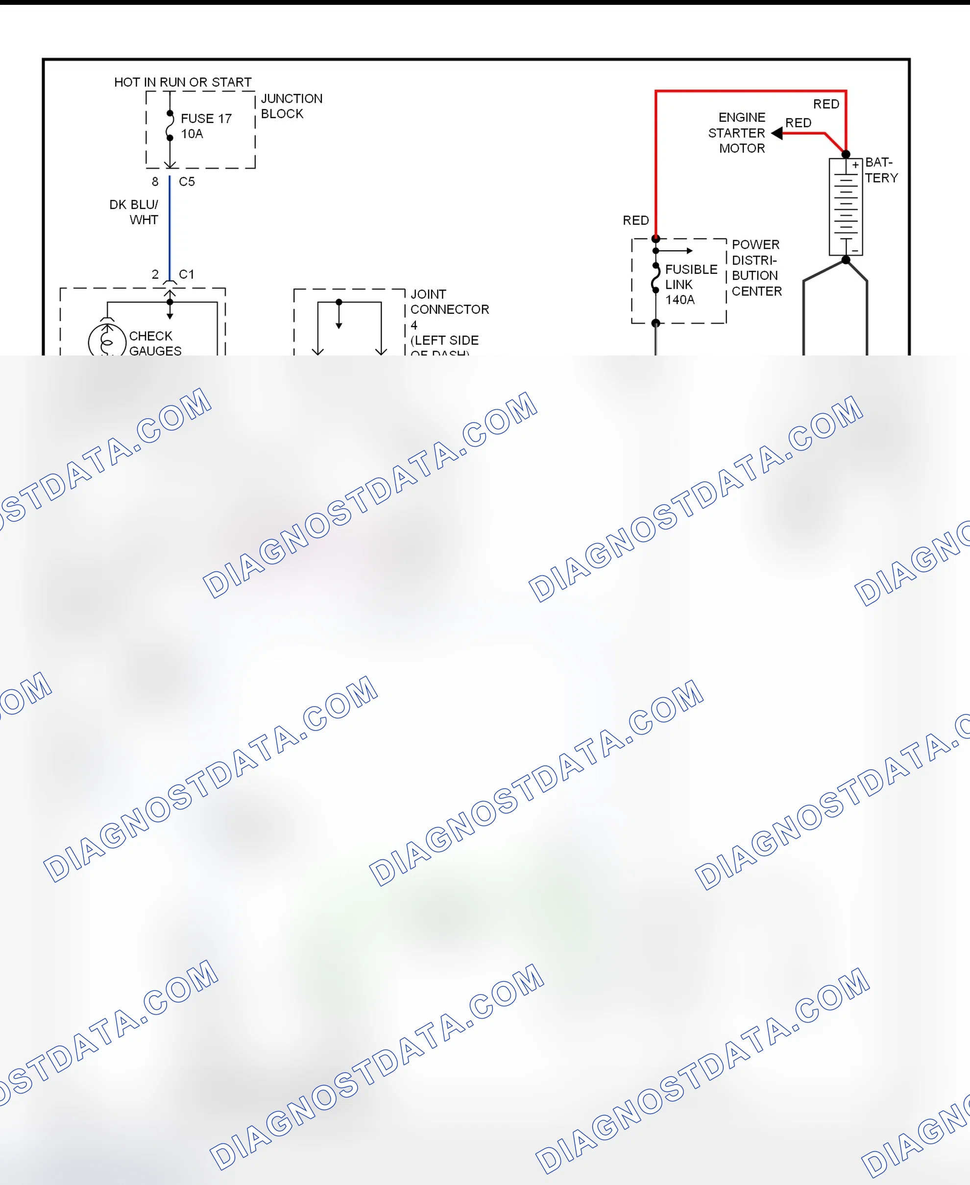 Scheme 2: Charging System Wiring Diagram (Durango)