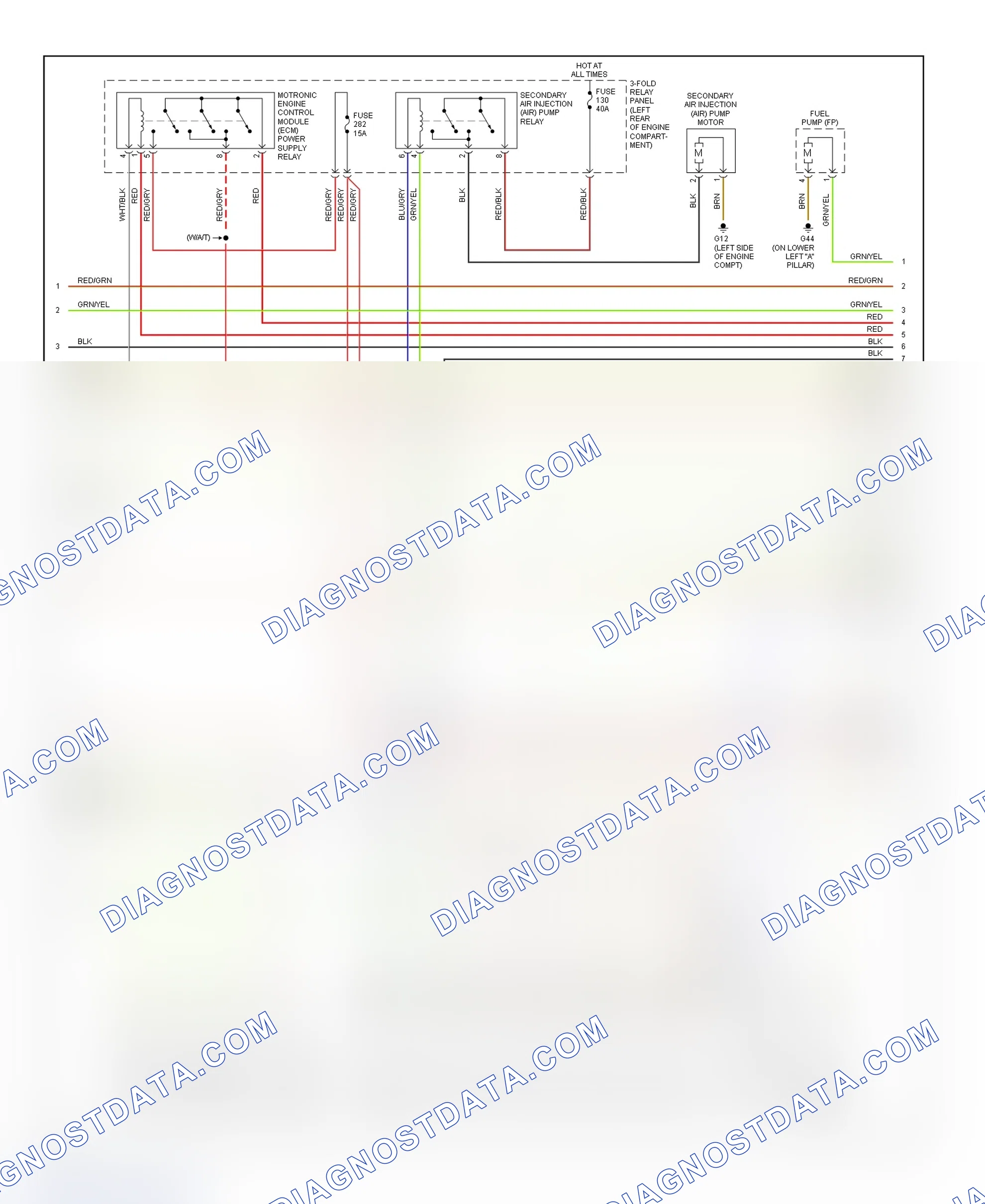 Scheme 14: Wiring Diagram (A6 3.0L - 2 Of 4)