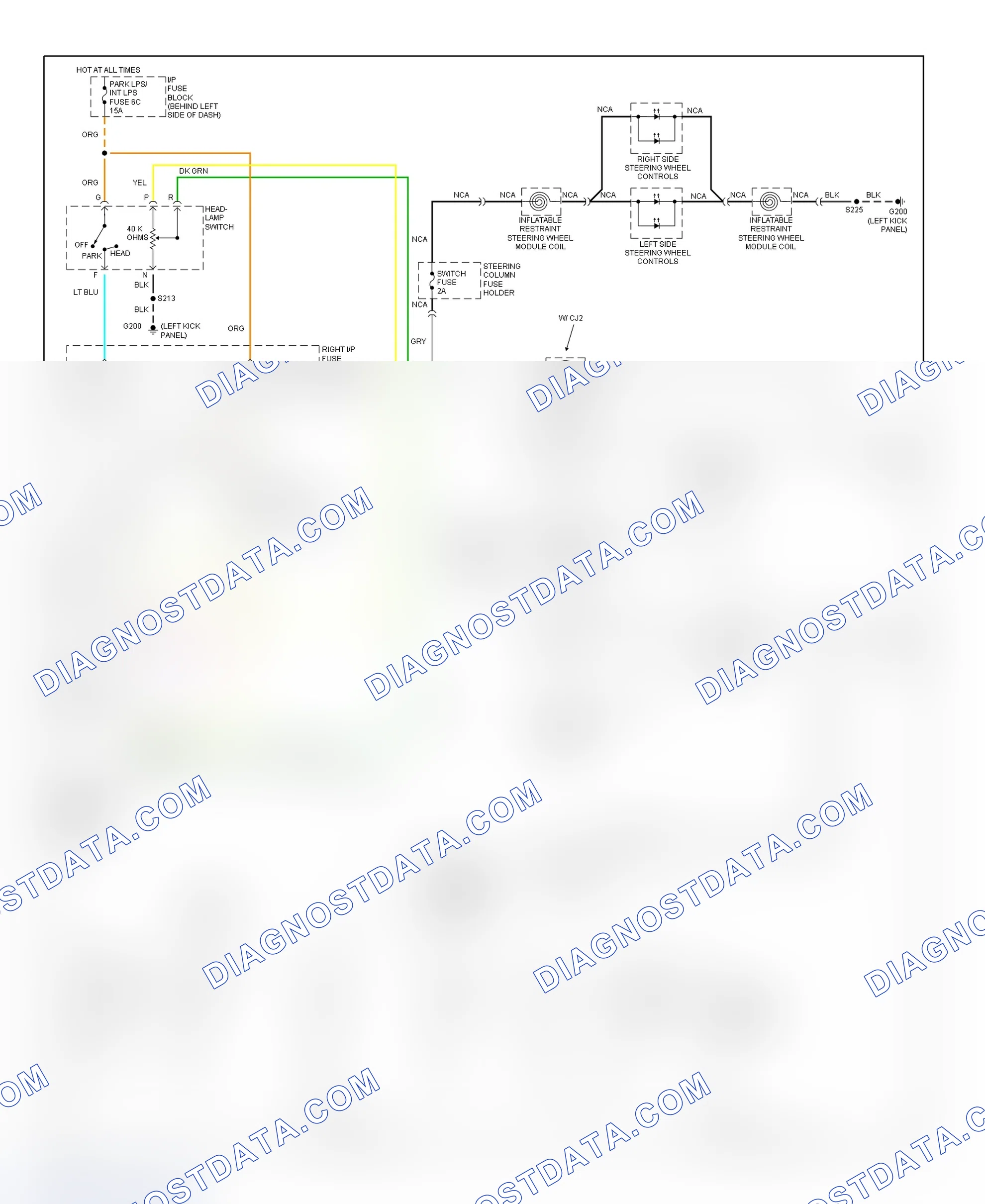 Scheme 34: Illumination/Interior Lights Wiring Diagram (Eighty Eight & LSS - 2 Of 2 )