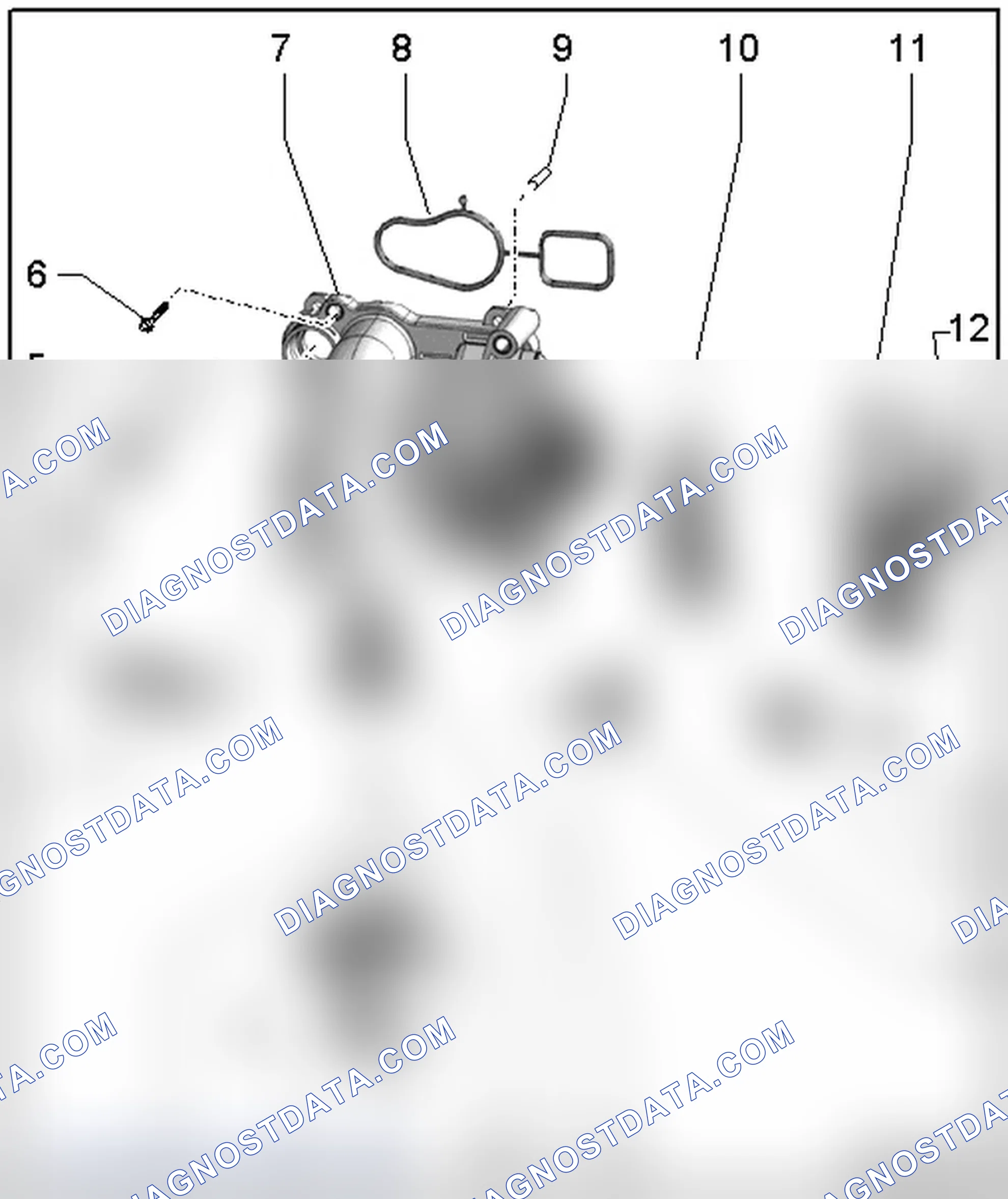 Scheme 72: COOLANT PUMP AND THERMOSTAT OVERVIEW