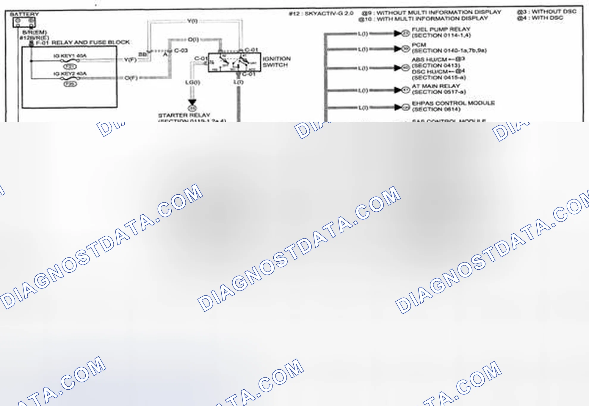 Scheme 375: Power System (Without Advanced Keyless Entry And Push Button Start System) Wiring Diagram - 0921-1a (1 Of 2)