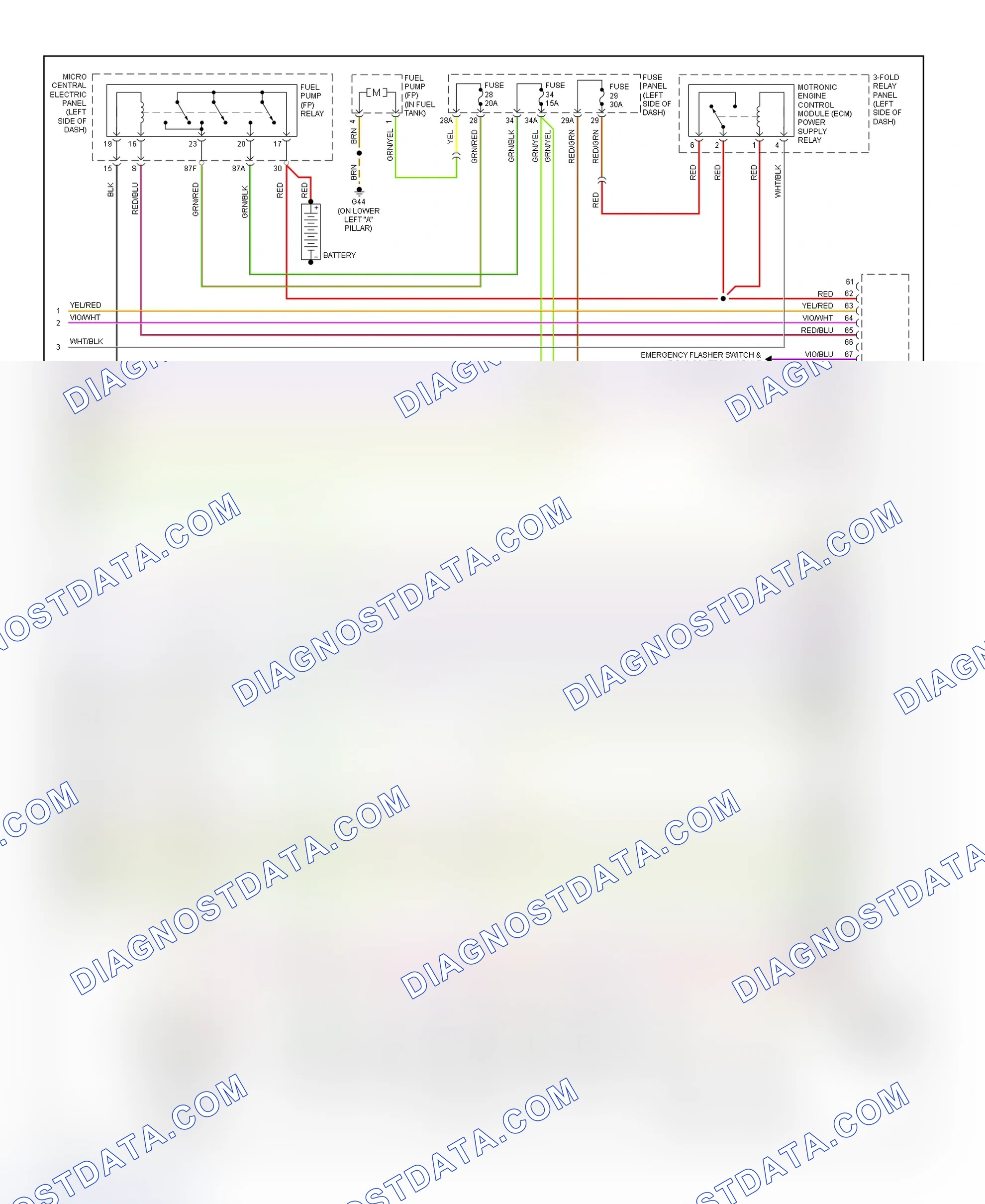 Scheme 20: Wiring Diagram (A6 4.2L & S6 4.2L - 4 Of 4)