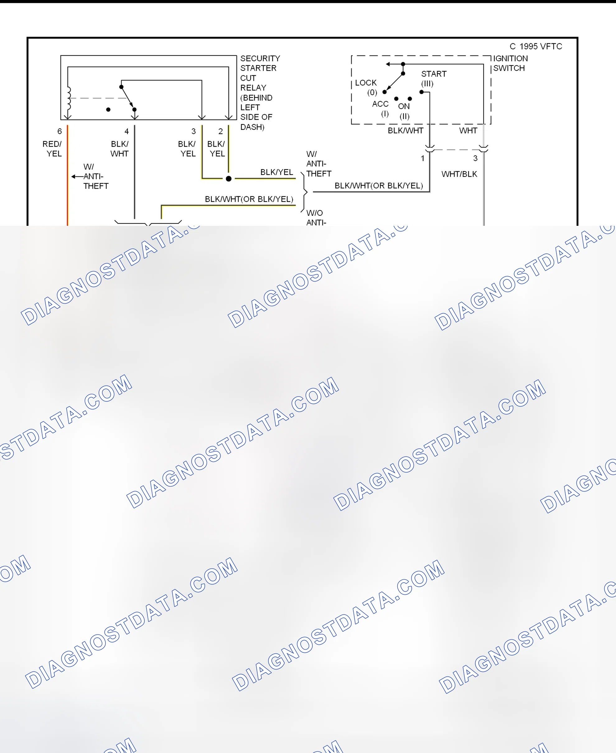 Fig. 14: Starting System Schematic (Civic - A/T)