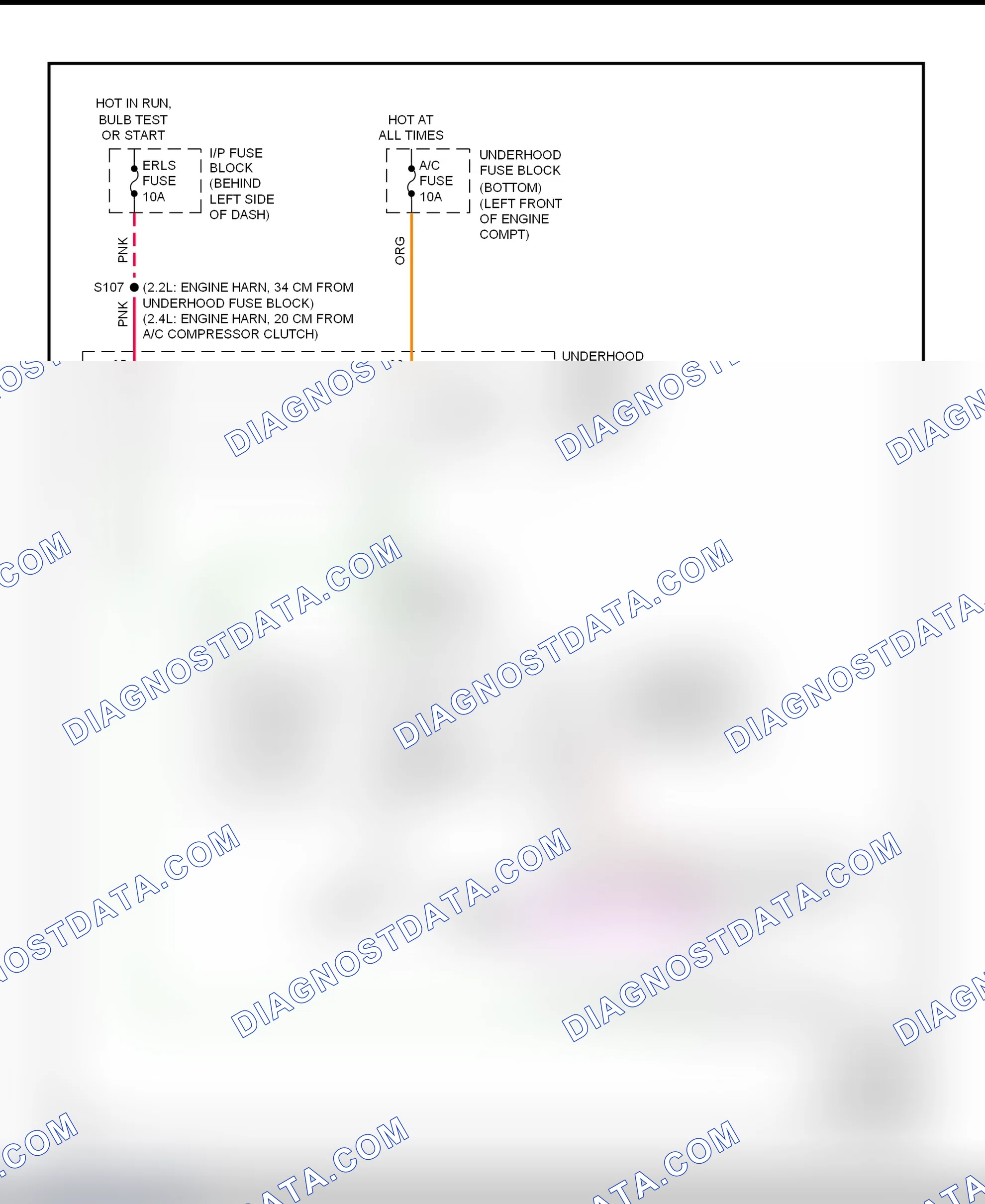 Scheme 16: A/C Compressor Clutch Control Circuit Wiring Diagram (2001 Cavalier & Sunfire)