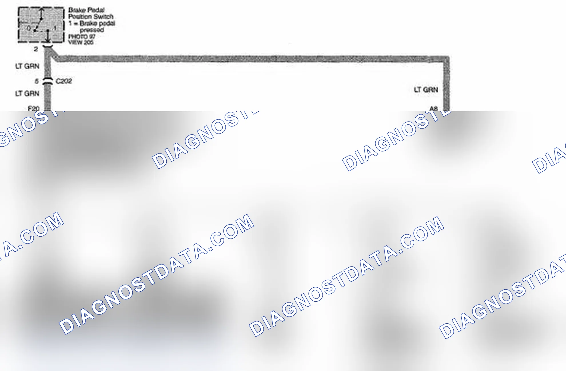 Scheme 93: Brake Pedal Position Circuit Diagram - Without ACC (Page 15-2)