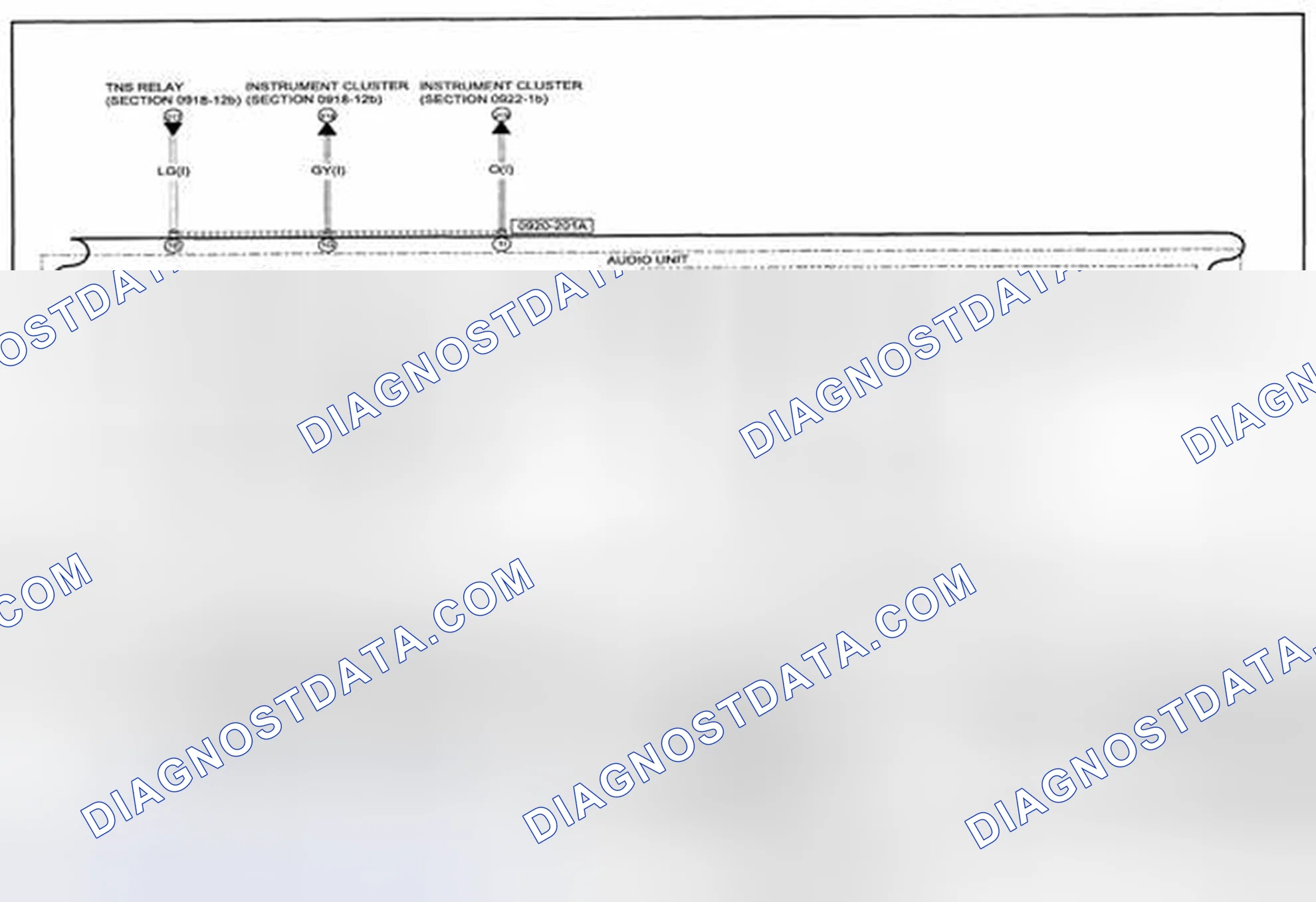 Scheme 342: Audio System (Without Bose® Type Audio) Wiring Diagram - 0920-2b (1 Of 2)
