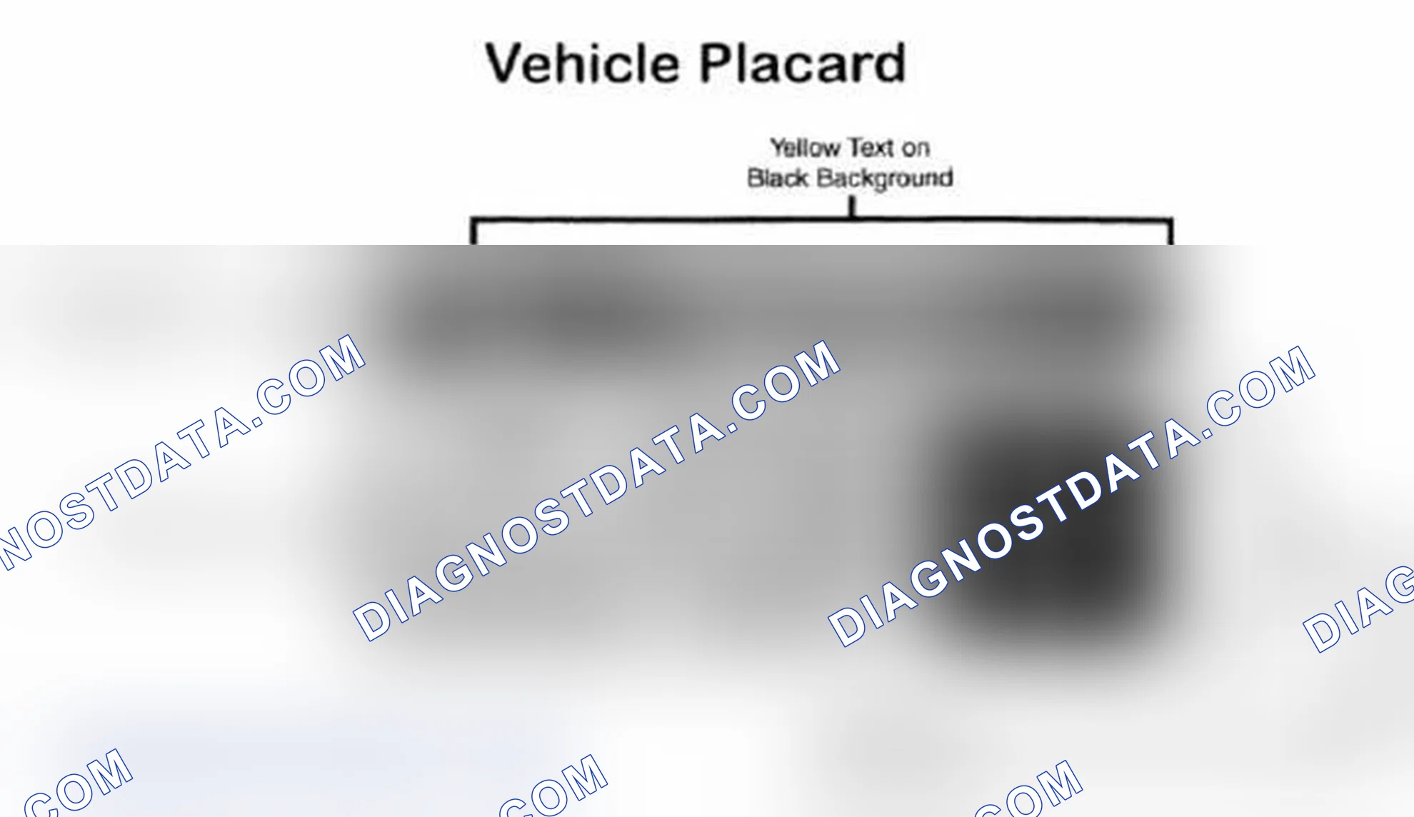 Scheme 28: Vehicle Tire Placard - Typical