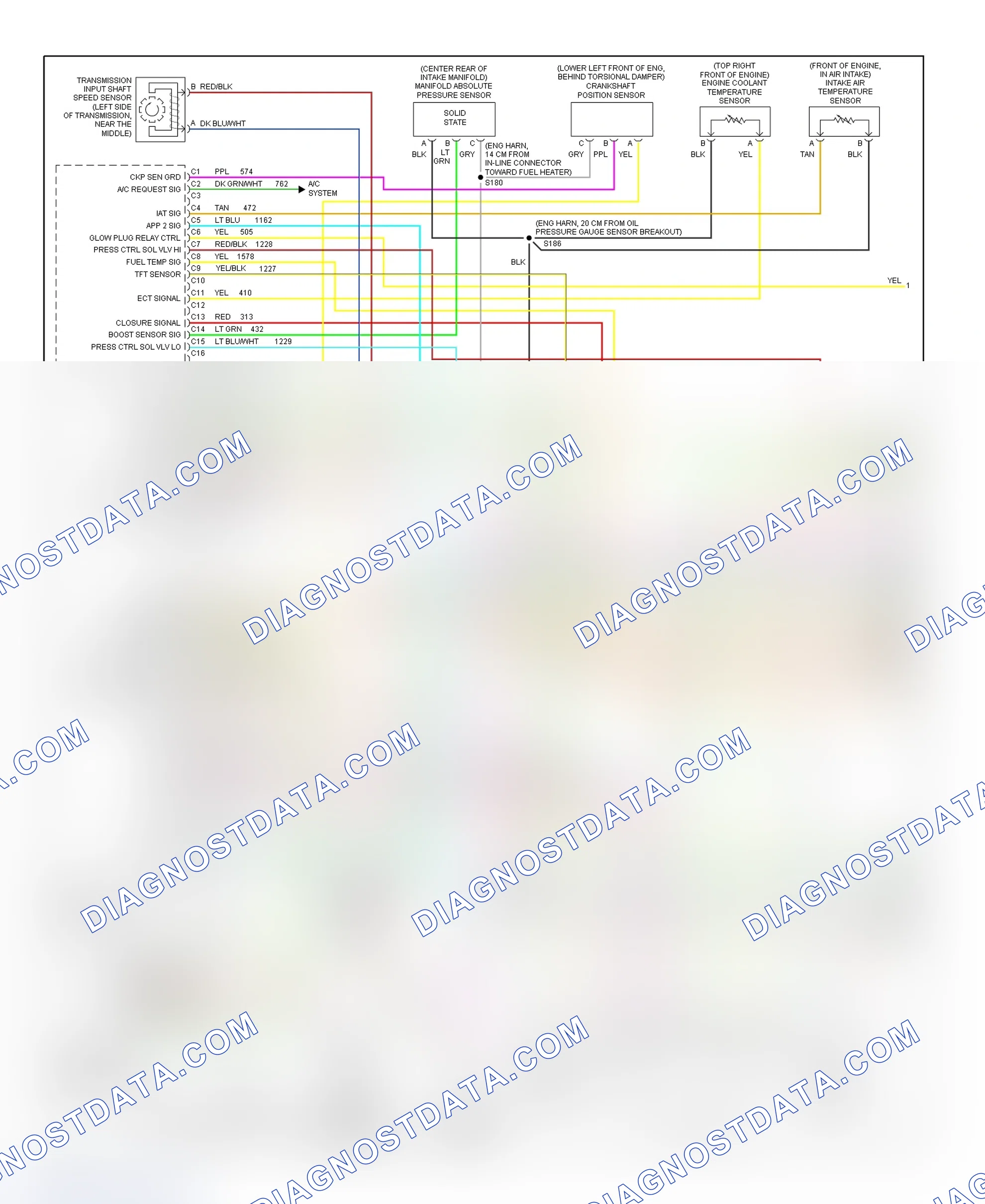 Scheme 95: PCM Wiring Diagram (Forward Control - Commercial Chassis - 6.5L VIN F - 1 Of 4)