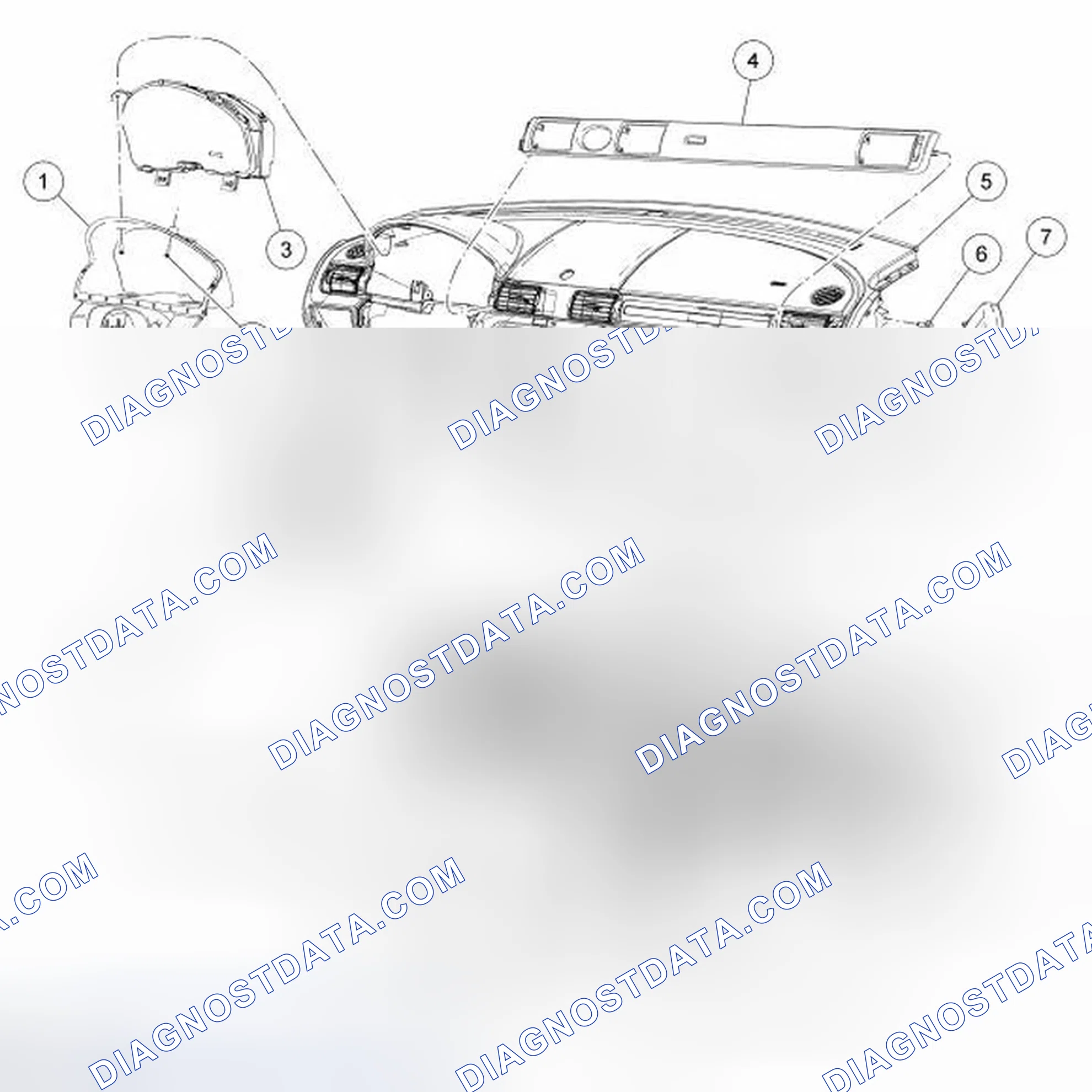 Scheme 56: Instrument Panel - Exploded View