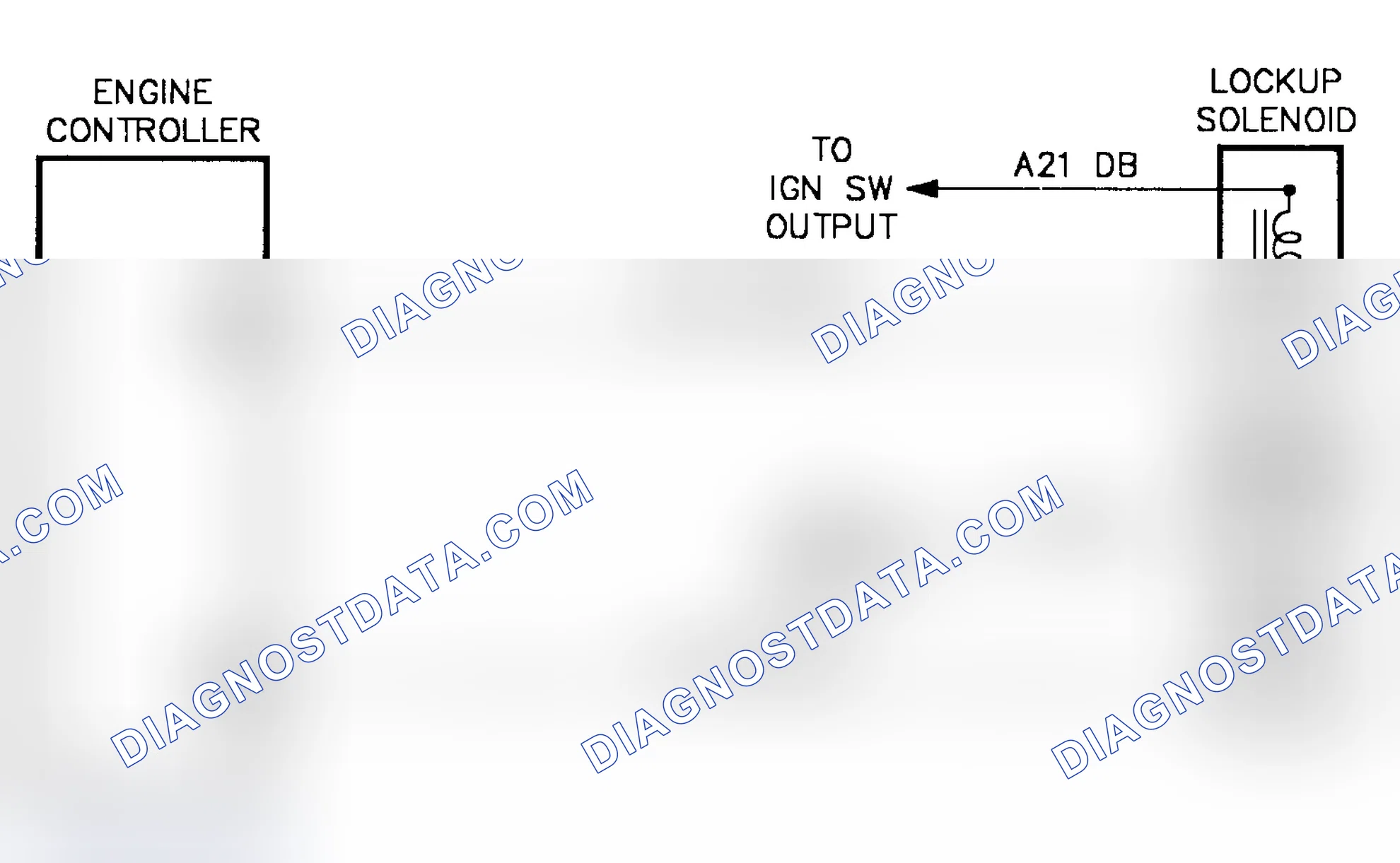 Scheme 238: Schematic Test DR-26B Torque Converter W/OD Lockup Solenoid Circuit