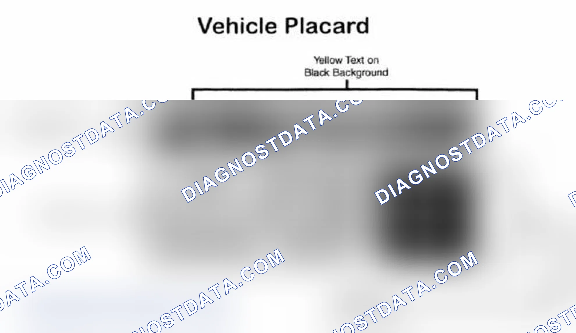 Scheme 28: Vehicle Tire Placard - Typical