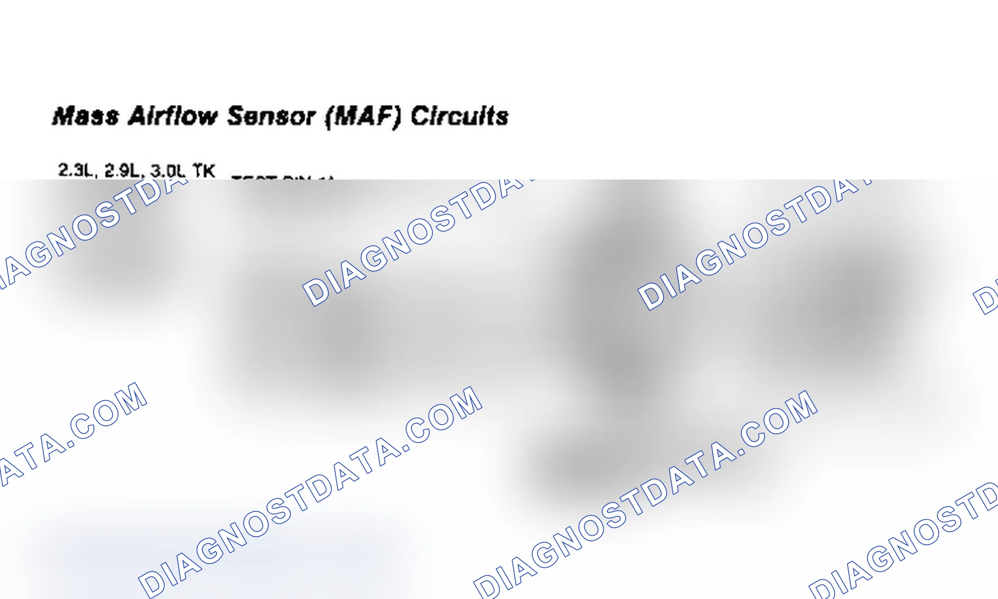 Scheme 20: Mass Airflow Sensor (MAF) Circuits