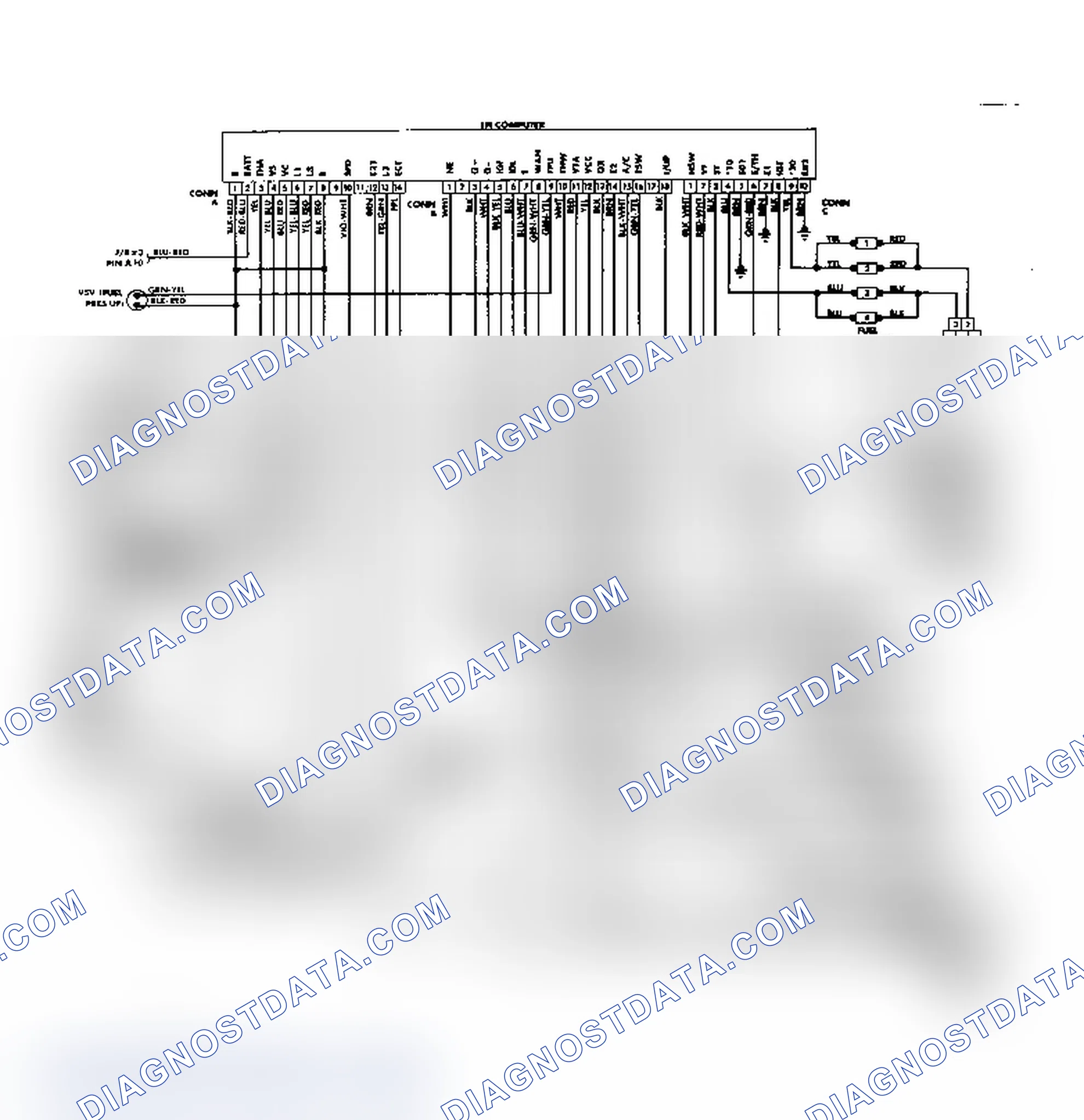 Scheme 57: EFI/TCCS Wiring Diagram (Corolla FWD - W/4A-GE Engine)