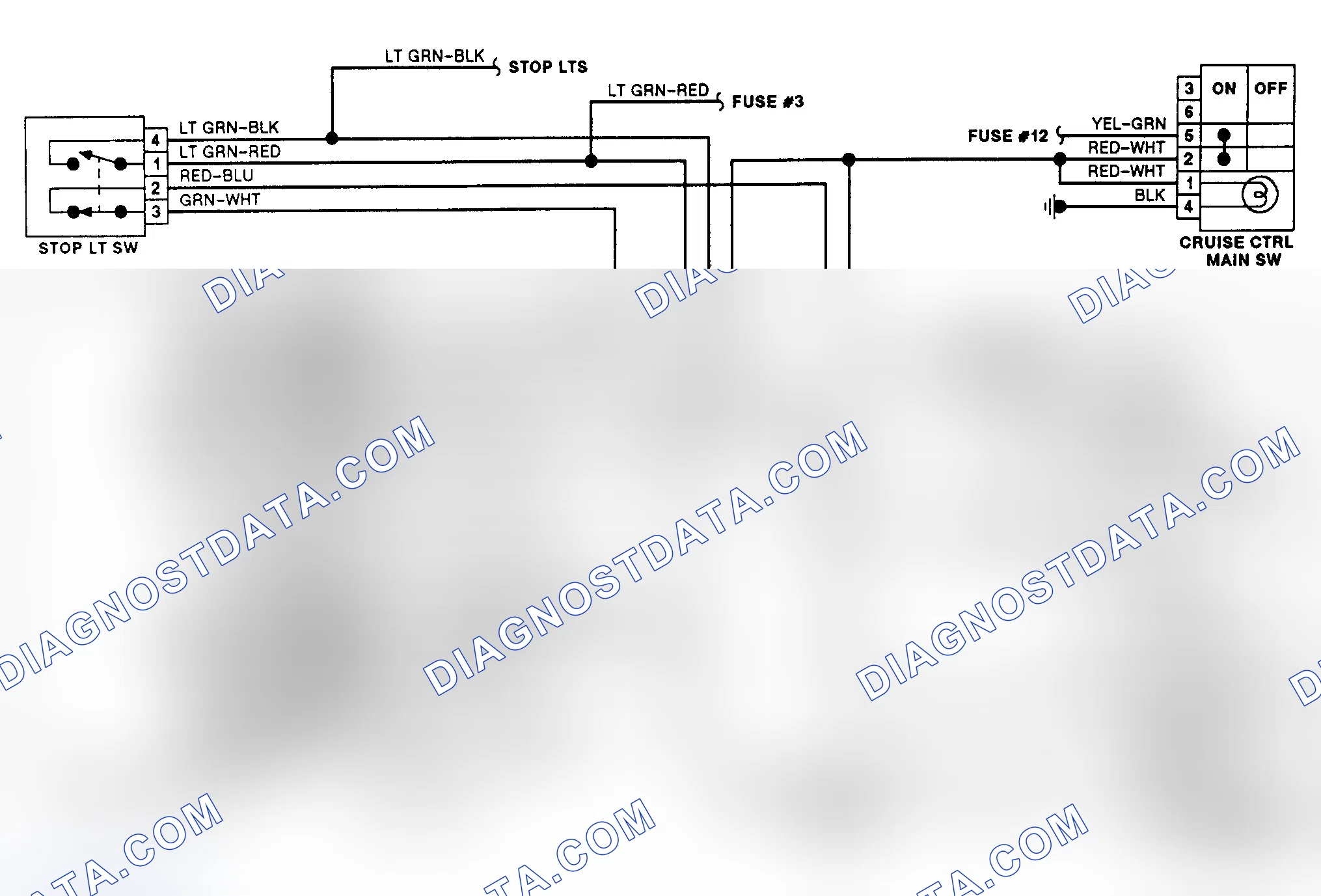 Scheme 10: 1991 Cruise Control Wiring Diagram (Sonata V6)
