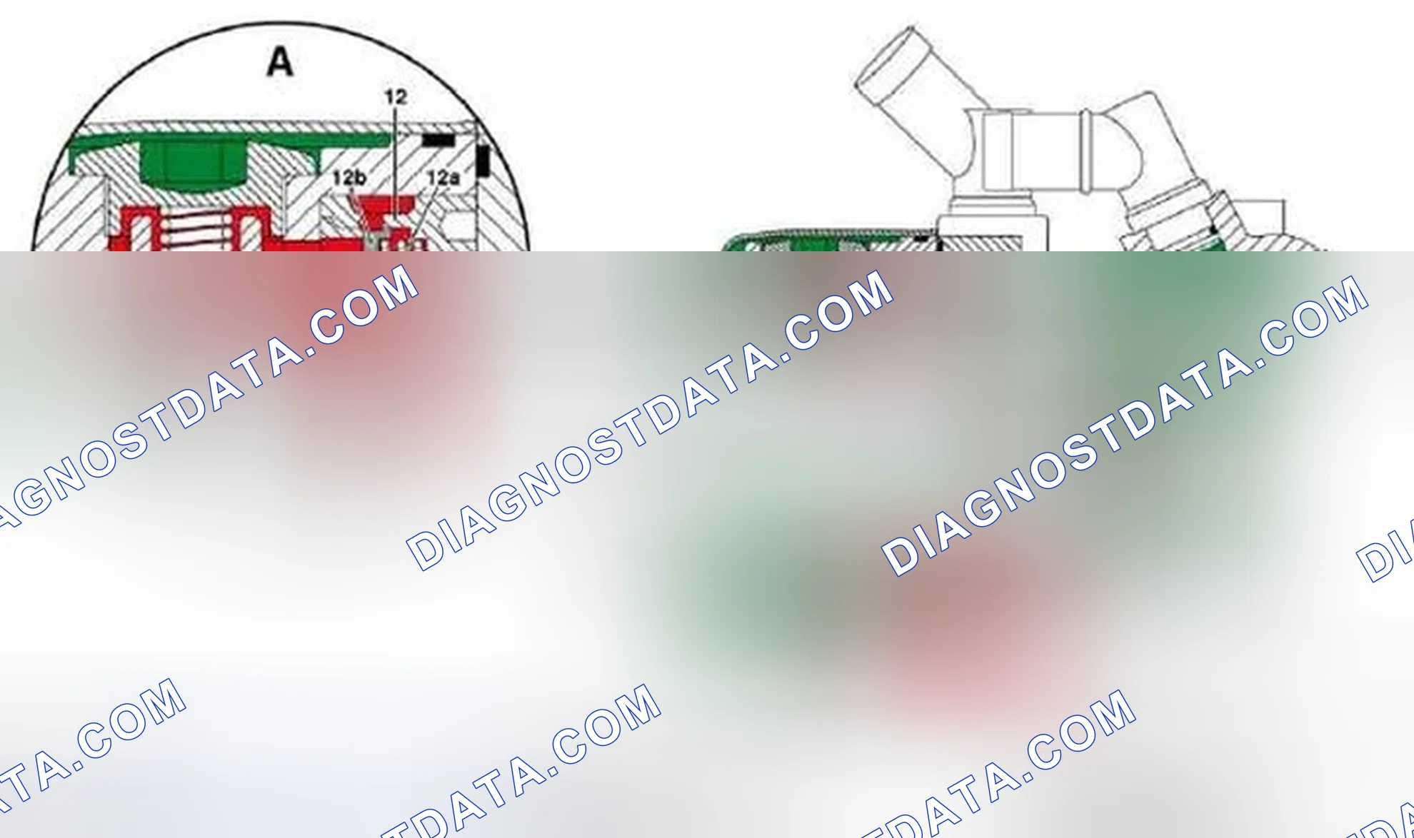 Fig. 36: Identifying Pressure Diverter Valve, Spring, Input Shaft, Cam And Bore