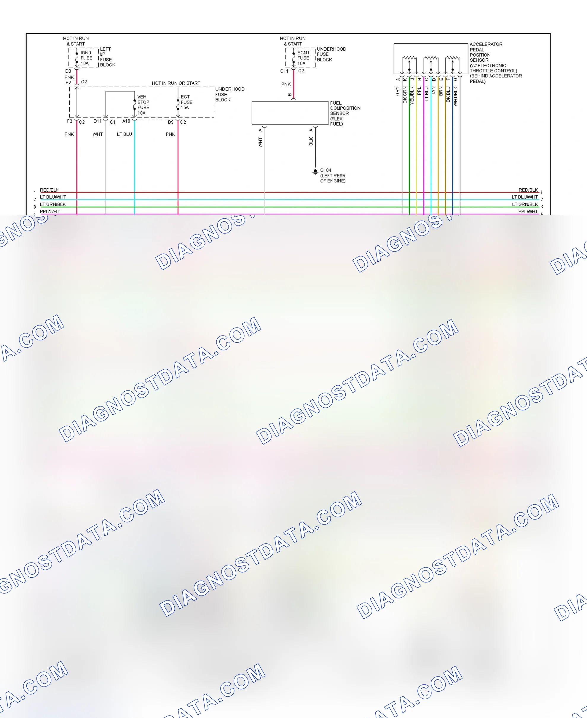 Scheme 31: PCM Wiring Diagram (Avalanche, Sierra, Silverado, Suburban, Tahoe, Yukon & Yukon XL - 4.8L & 5.3L - With Case Ground HO2S - 4 Of 5)