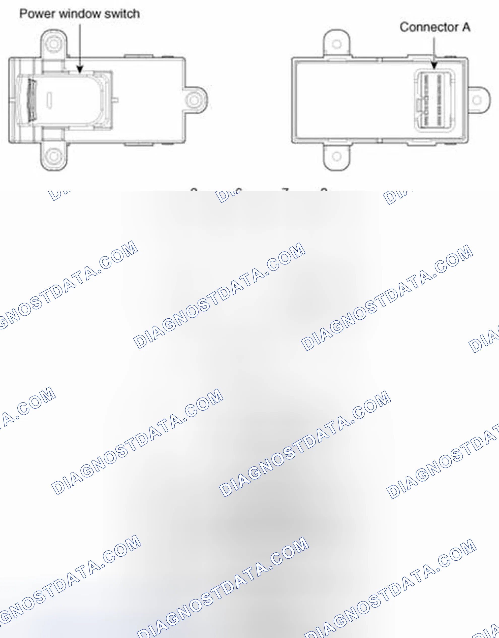Scheme 55: Passenger And Rear Power Window Switch