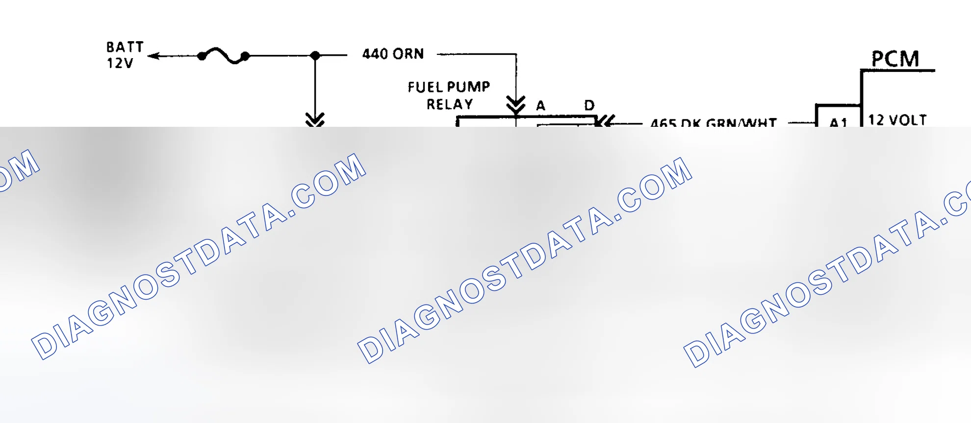 Scheme 138: Code 54 Schematic (All Models W/4L80-E Trans. Except G Series) Fuel Pump Circuit