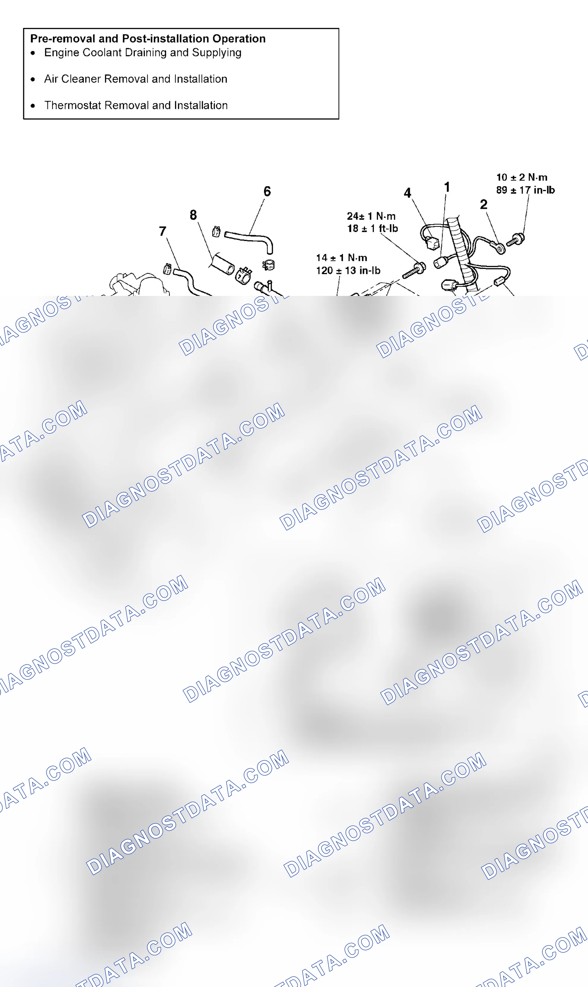 Scheme 72: REMOVAL AND INSTALLATION < 2.0L ENGINE >