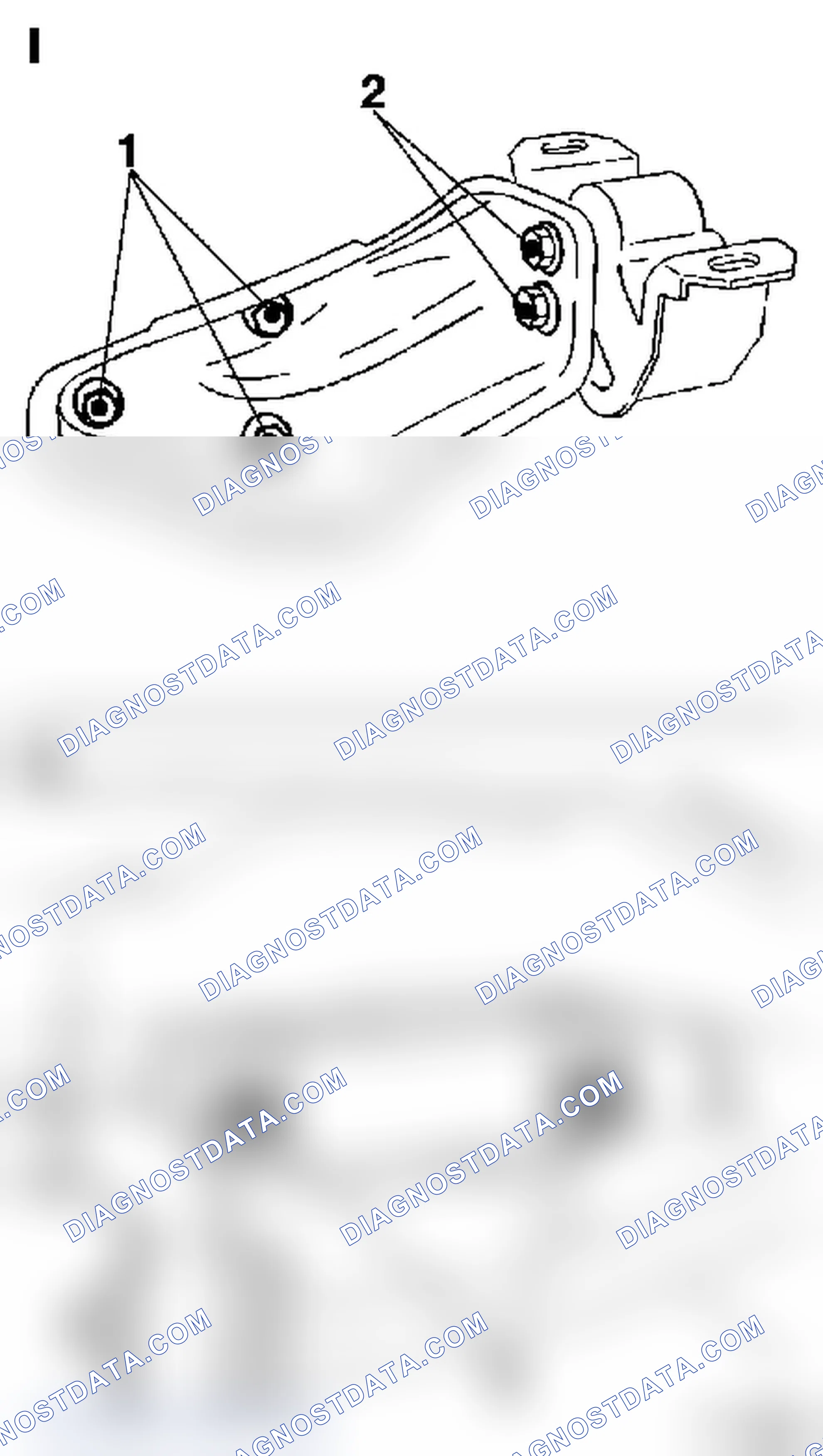 How to Remove and Install the Engine Damping Block, Front Left