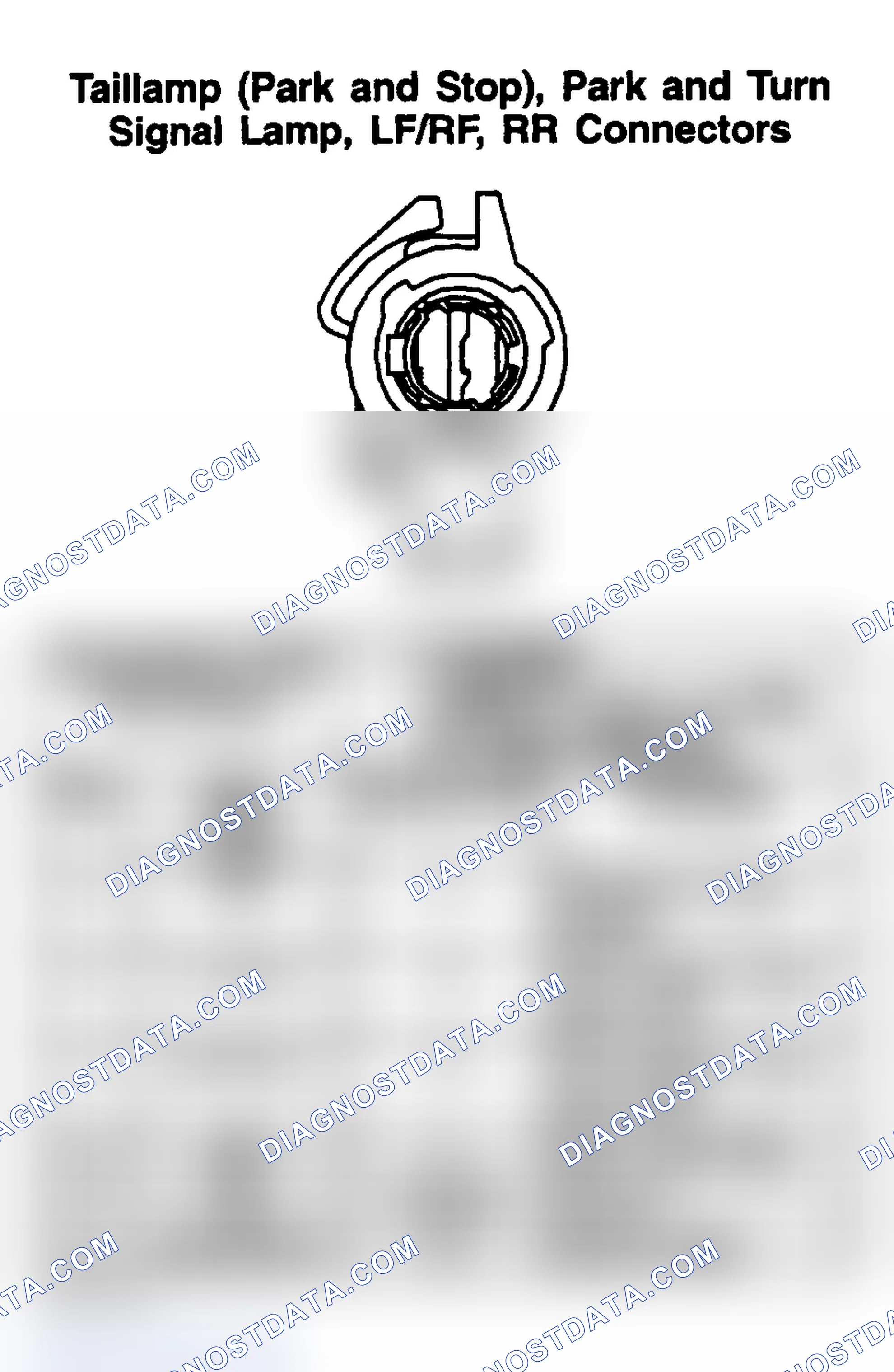 Scheme 209: PARK & TURN SIGNAL LAMP (LF/RF & RR) & TAILLAMP (PARK & STOP)