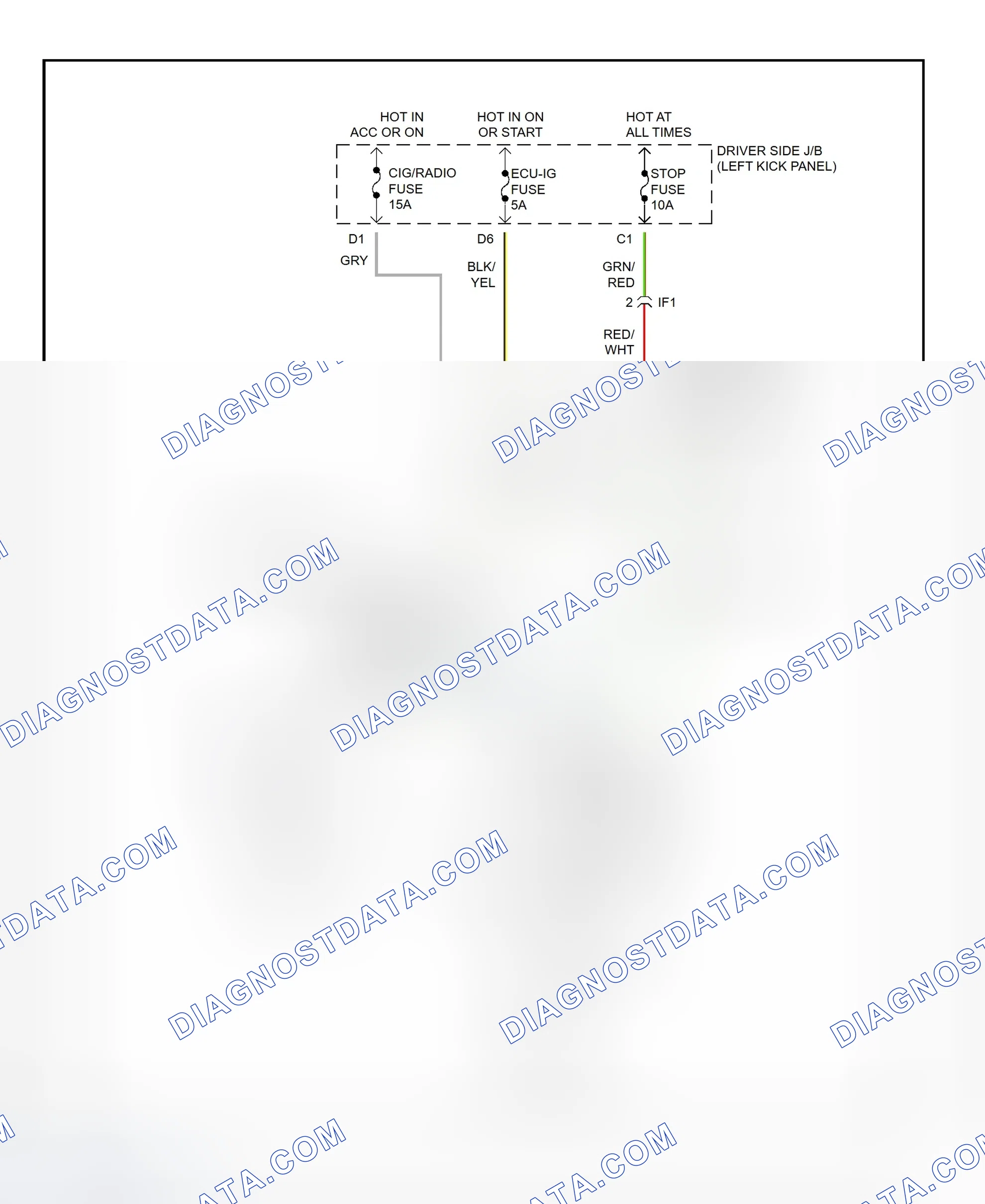 Scheme 17: Shift Interlock System Wiring Diagram (1996 Paseo)