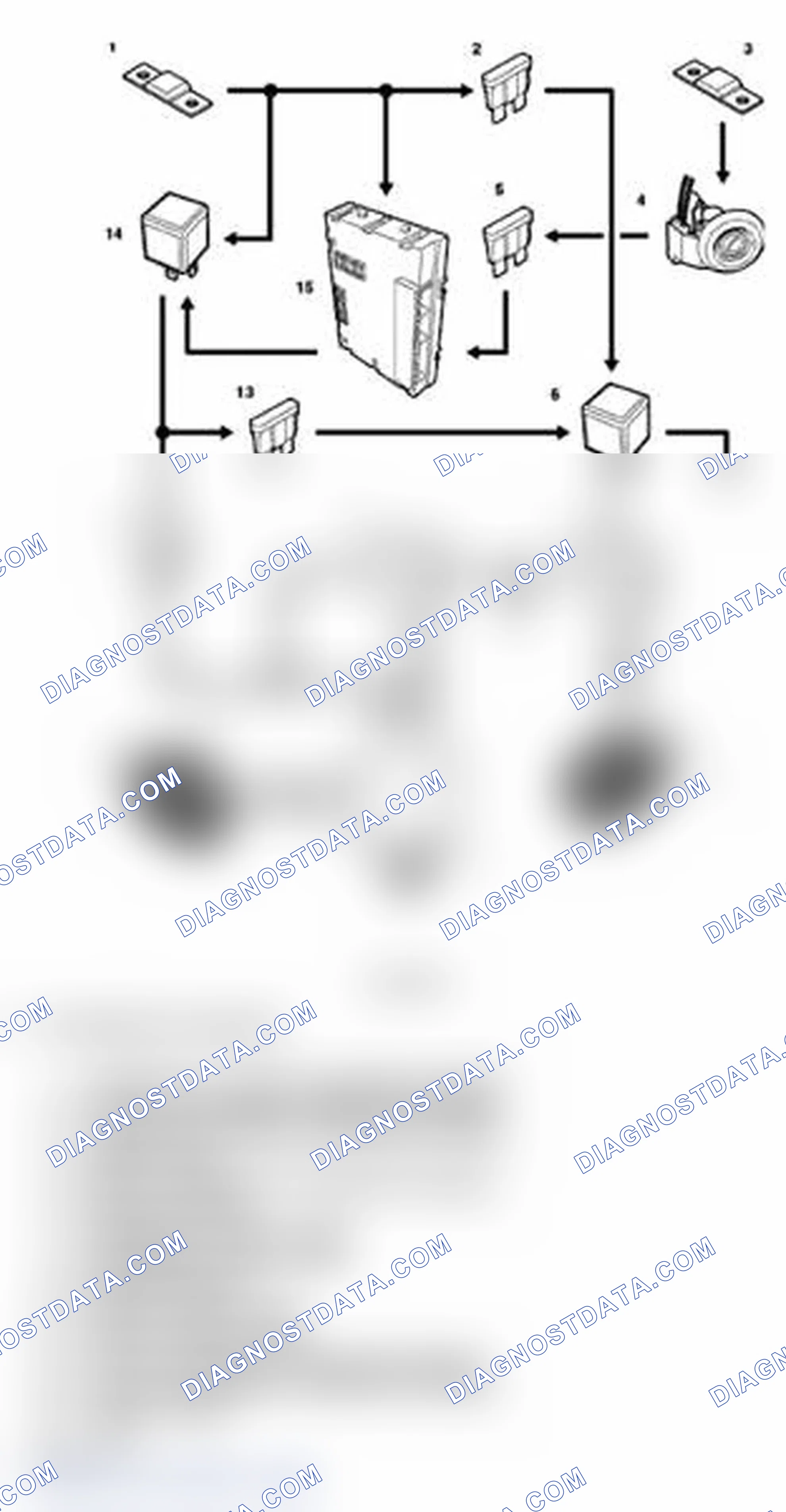 Scheme 16: SIDE DOOR WINDOW NETWORK DIAGRAM (3 DOOR) - FROM 2004 MODEL YEAR