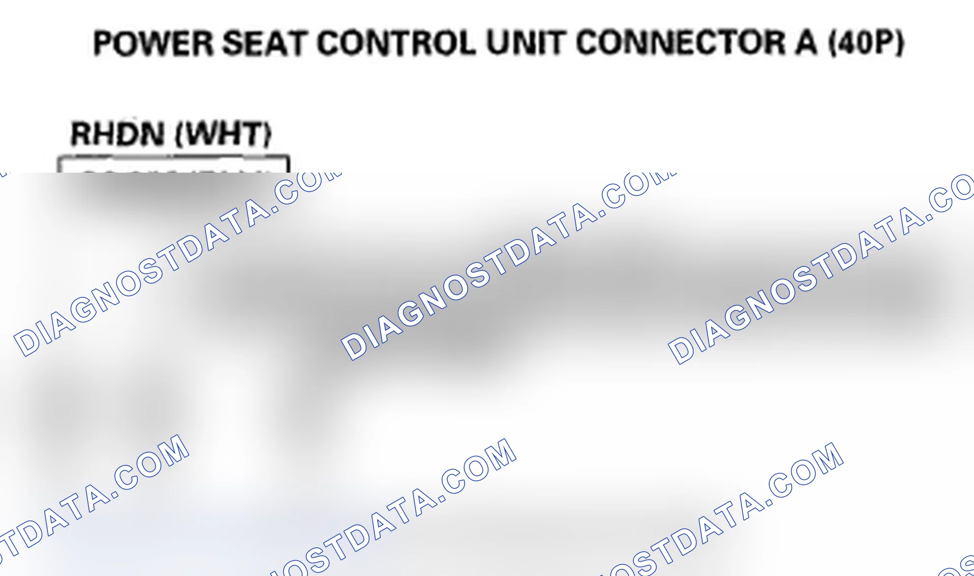 Scheme 76: DTC B1847: Power Seat Rear Up-Down Switch Circuit Malfunction