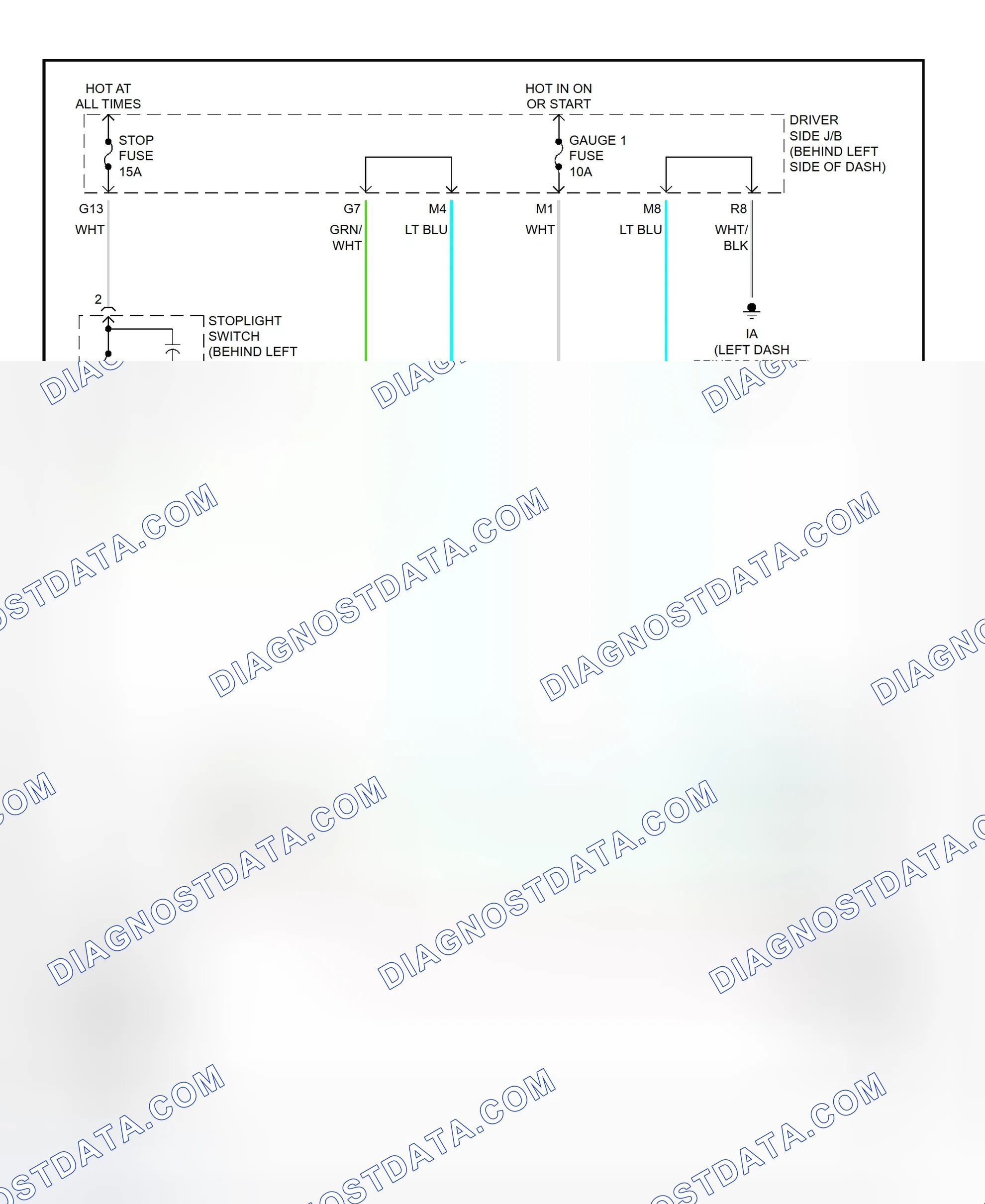 Scheme 449: Shift Interlock System Wiring Diagram (2002 - Lexus ES300)