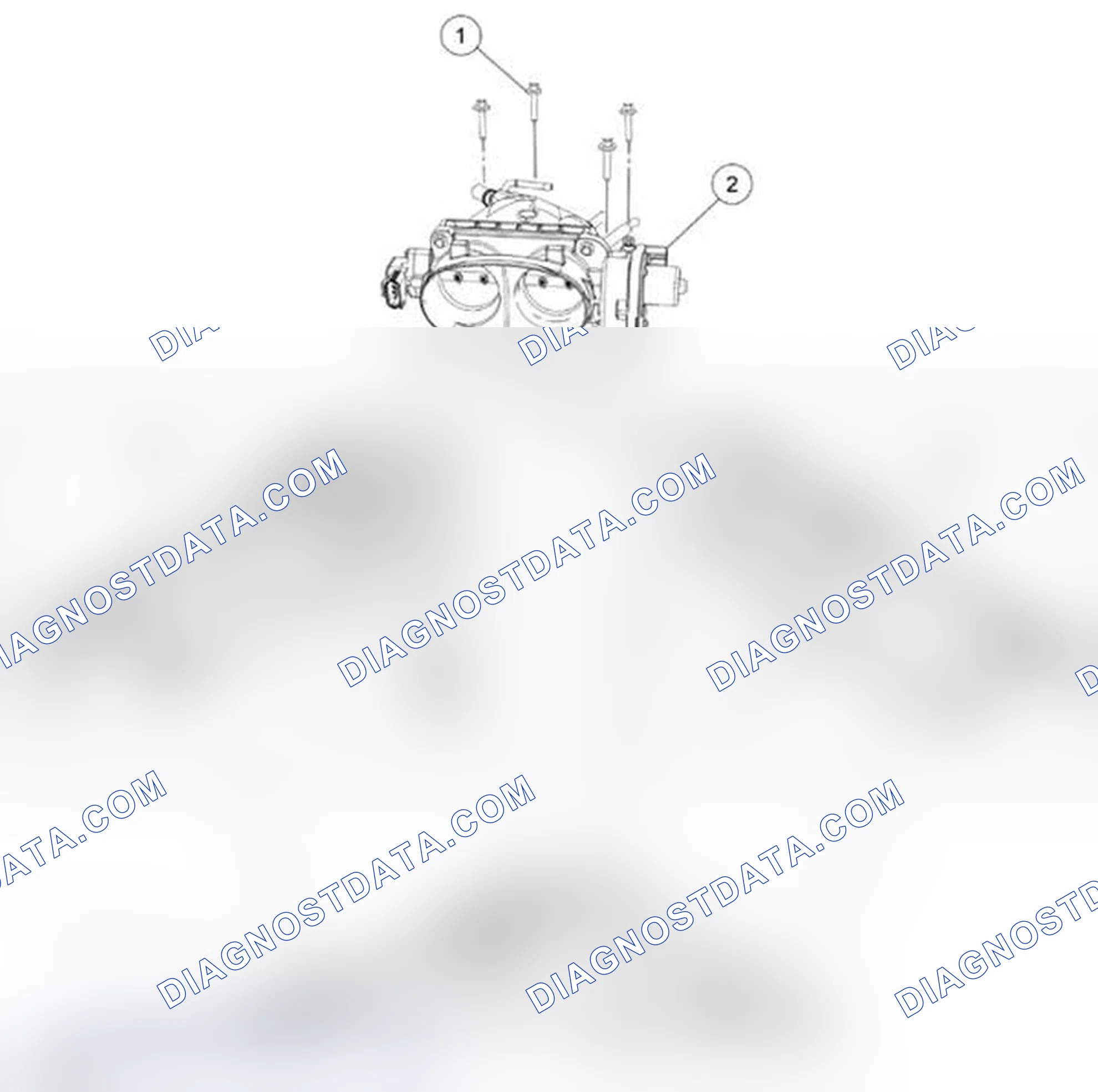 Scheme 856: Throttle Body (TB) and Engine Wiring Harness Retainers