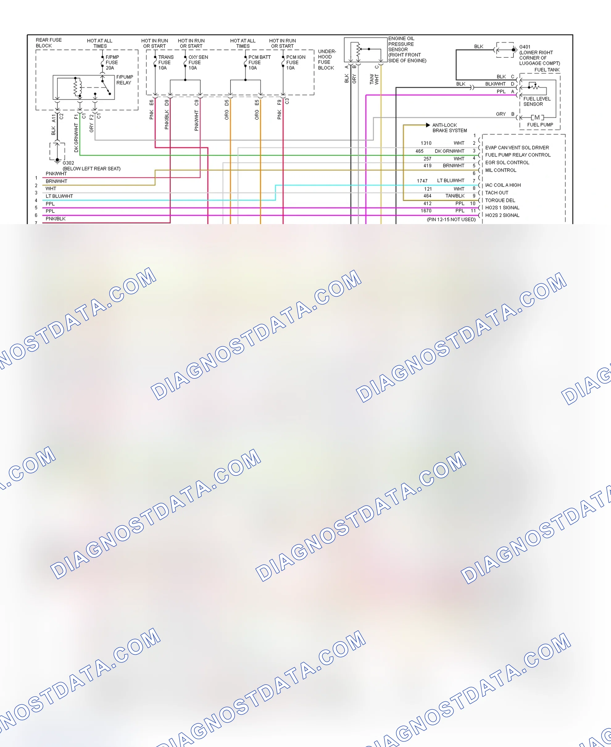 Scheme 14: PCM Wiring Diagram (Aurora - 3.5L - 4 Of 4)
