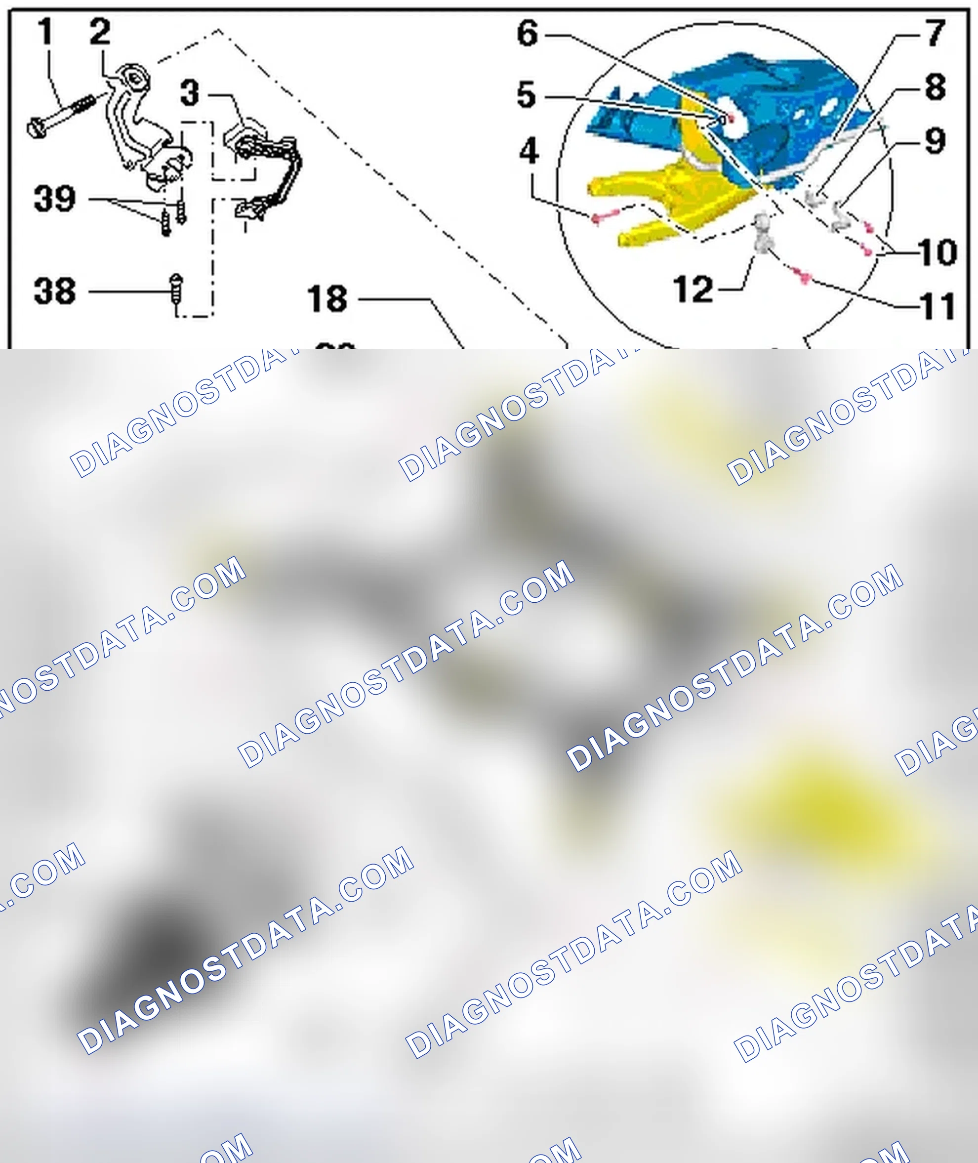 Scheme 3: SUBFRAME, STABILIZER BAR AND COUPLING ROD ASSEMBLY OVERVIEW
