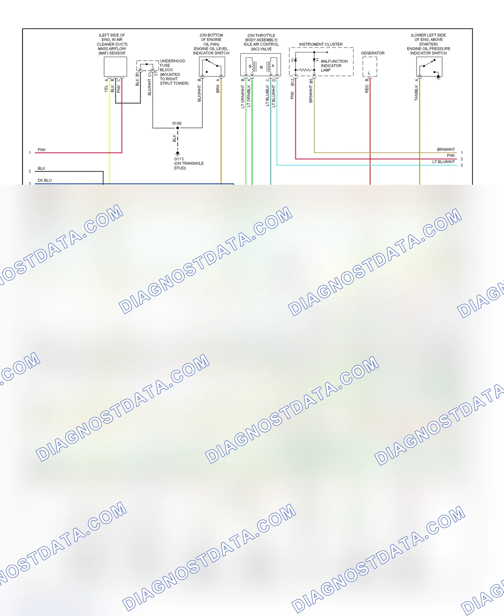 Scheme 117: PCM Wiring Diagram (Century - 3.1L - 3 Of 4)