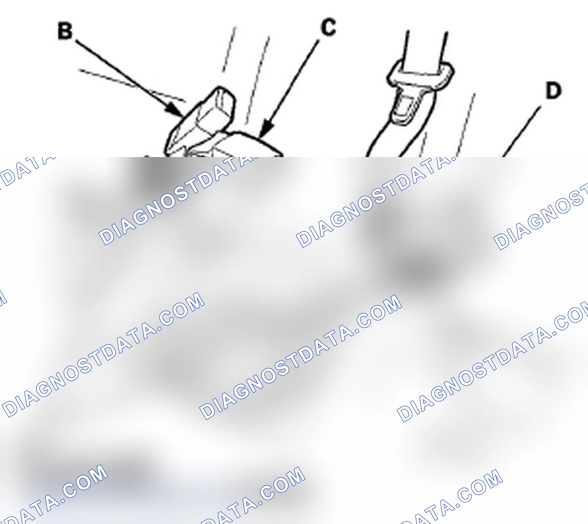 Scheme 16: Rear Center Seat Belt and Seat Belt Buckles