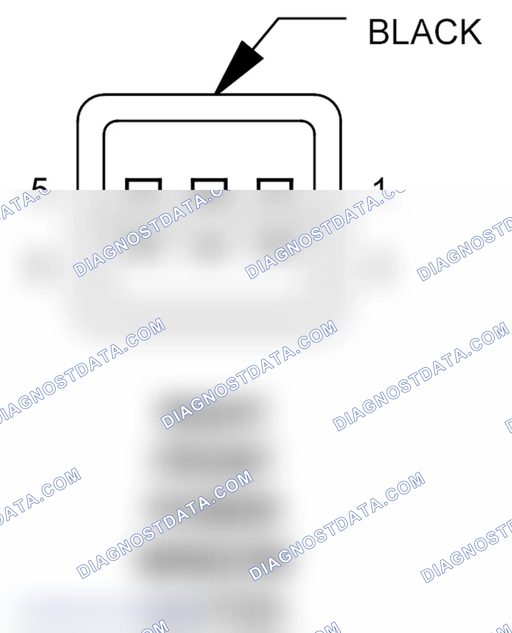 Scheme 214: Right Front Power Window Switch Connector End View