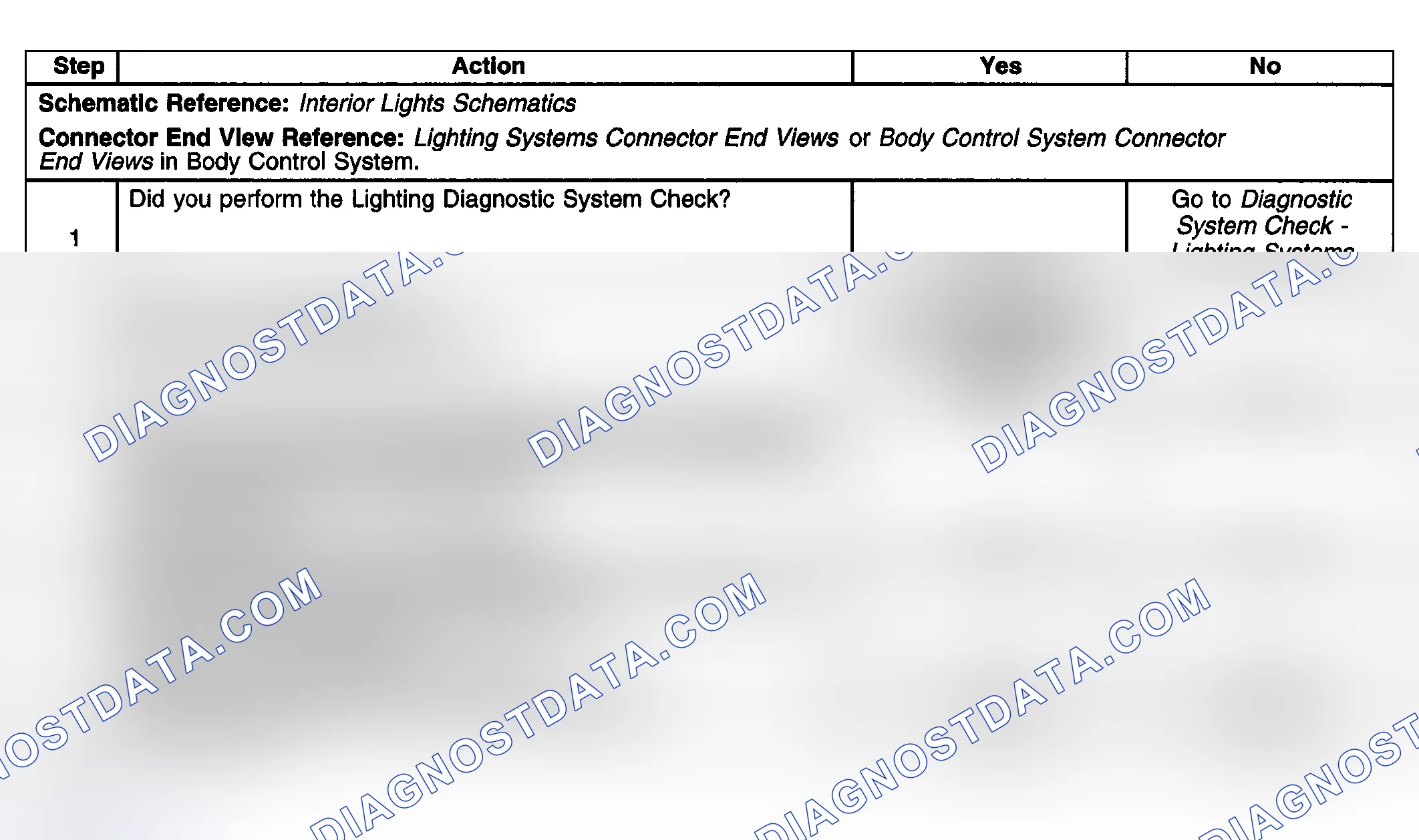 Scheme 233: Reading Lamp(s) Inoperative