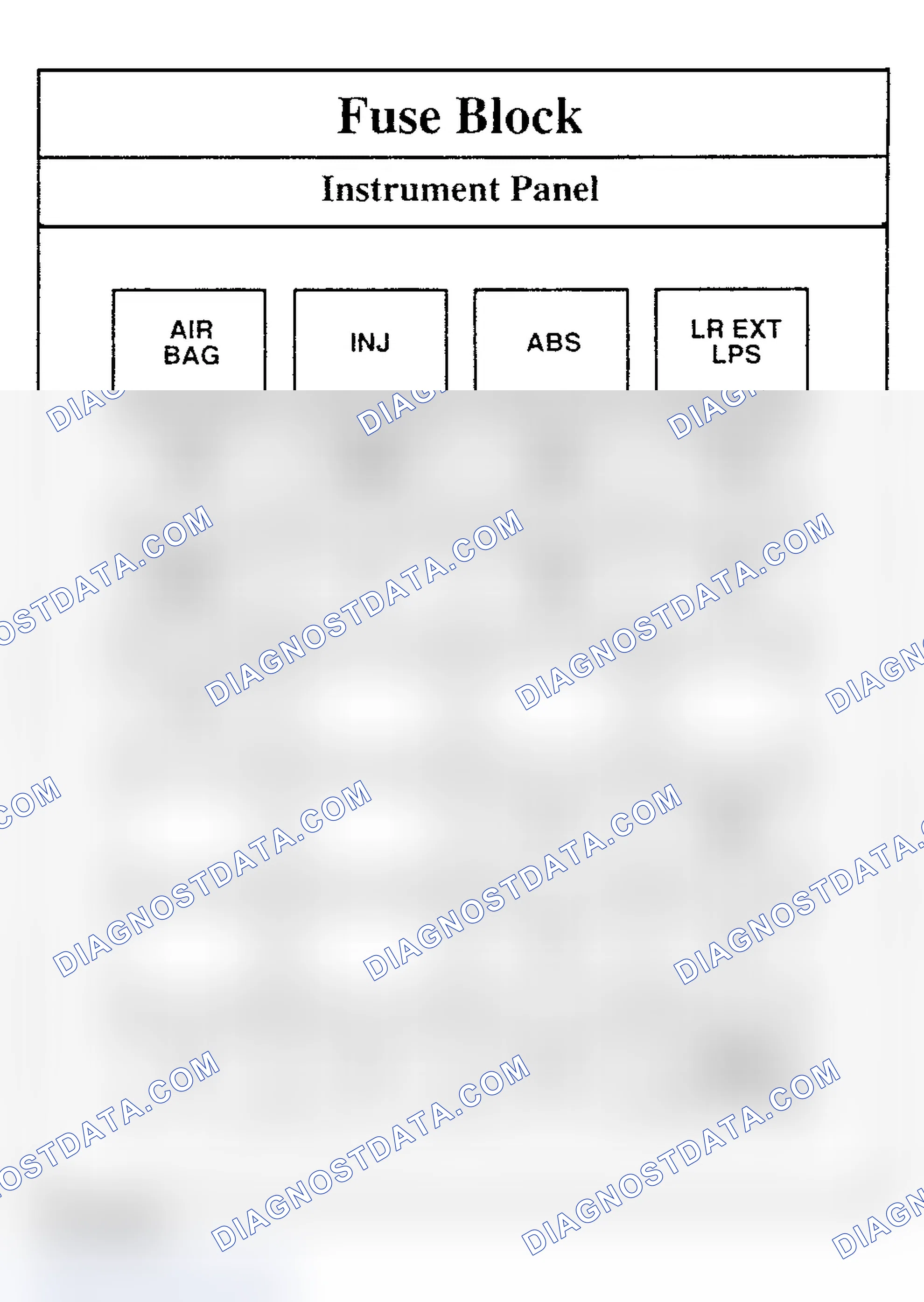 Scheme 6: FUSE PANEL IDENTIFICATION (INSTRUMENT PANEL)