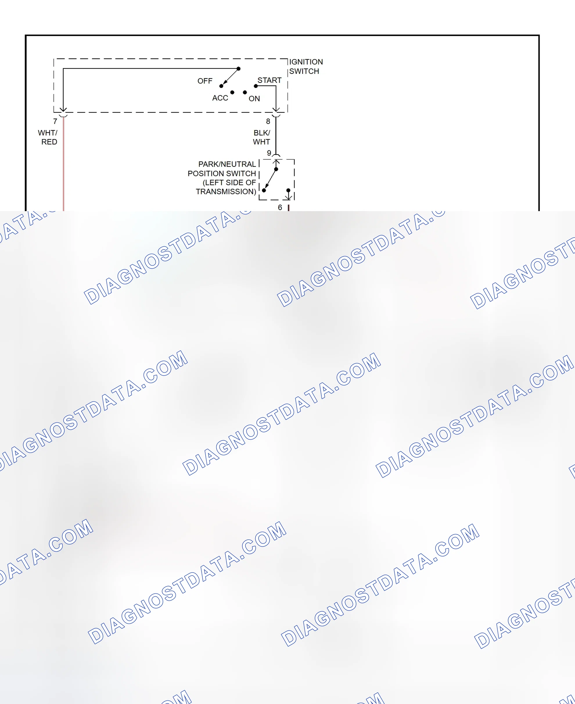 Fig. 27: Starting System Wiring Diagram (Land Cruiser)