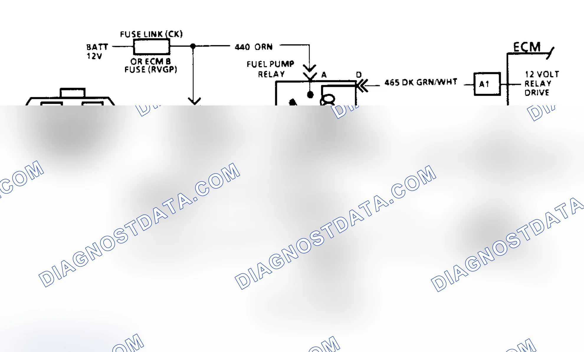 Scheme 83: Code 54, Fuel Pump Schematic (All Others)